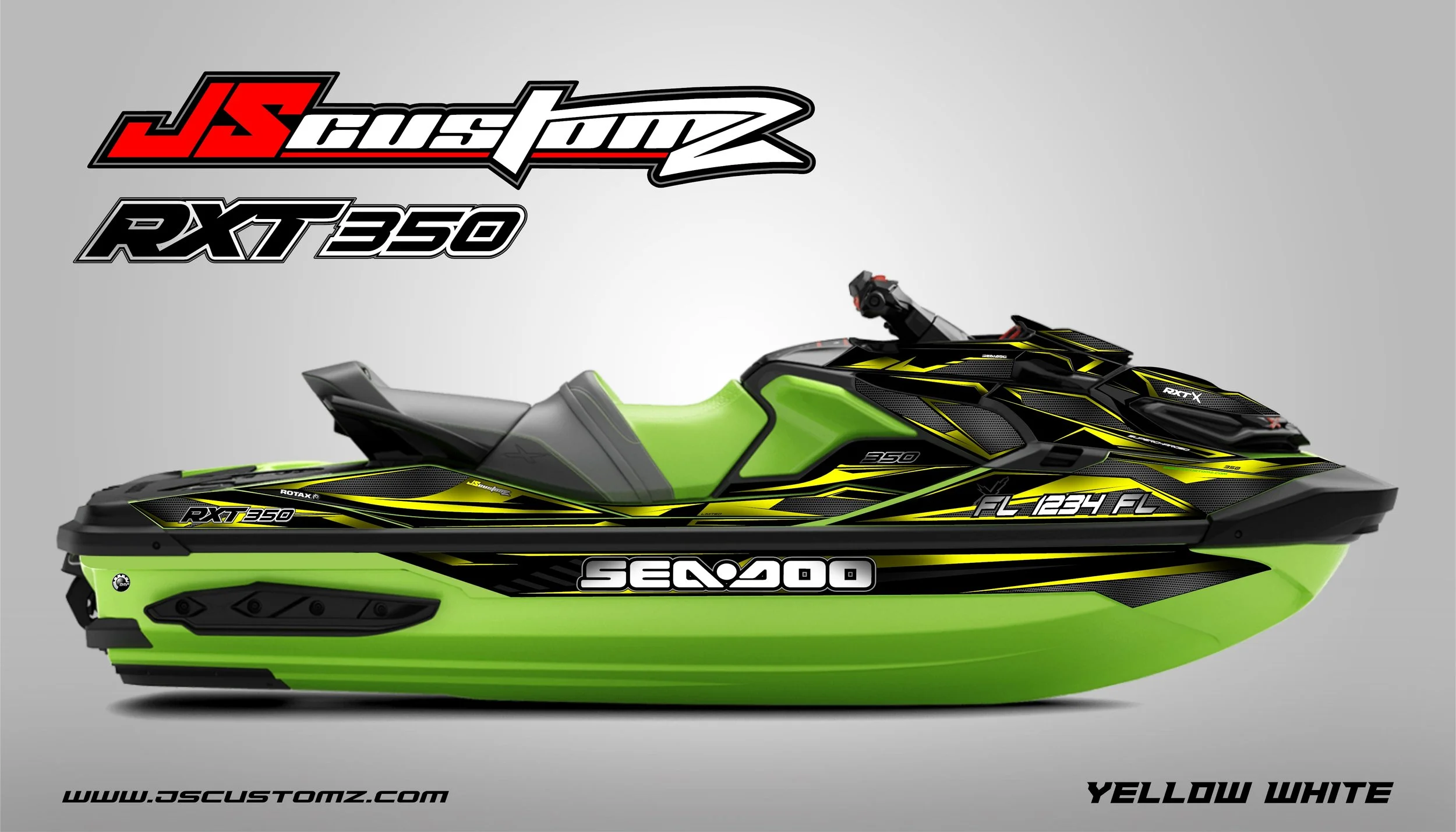 Seadoo RXTX ST3 JS4 Graphic Kit yellow white.jpg