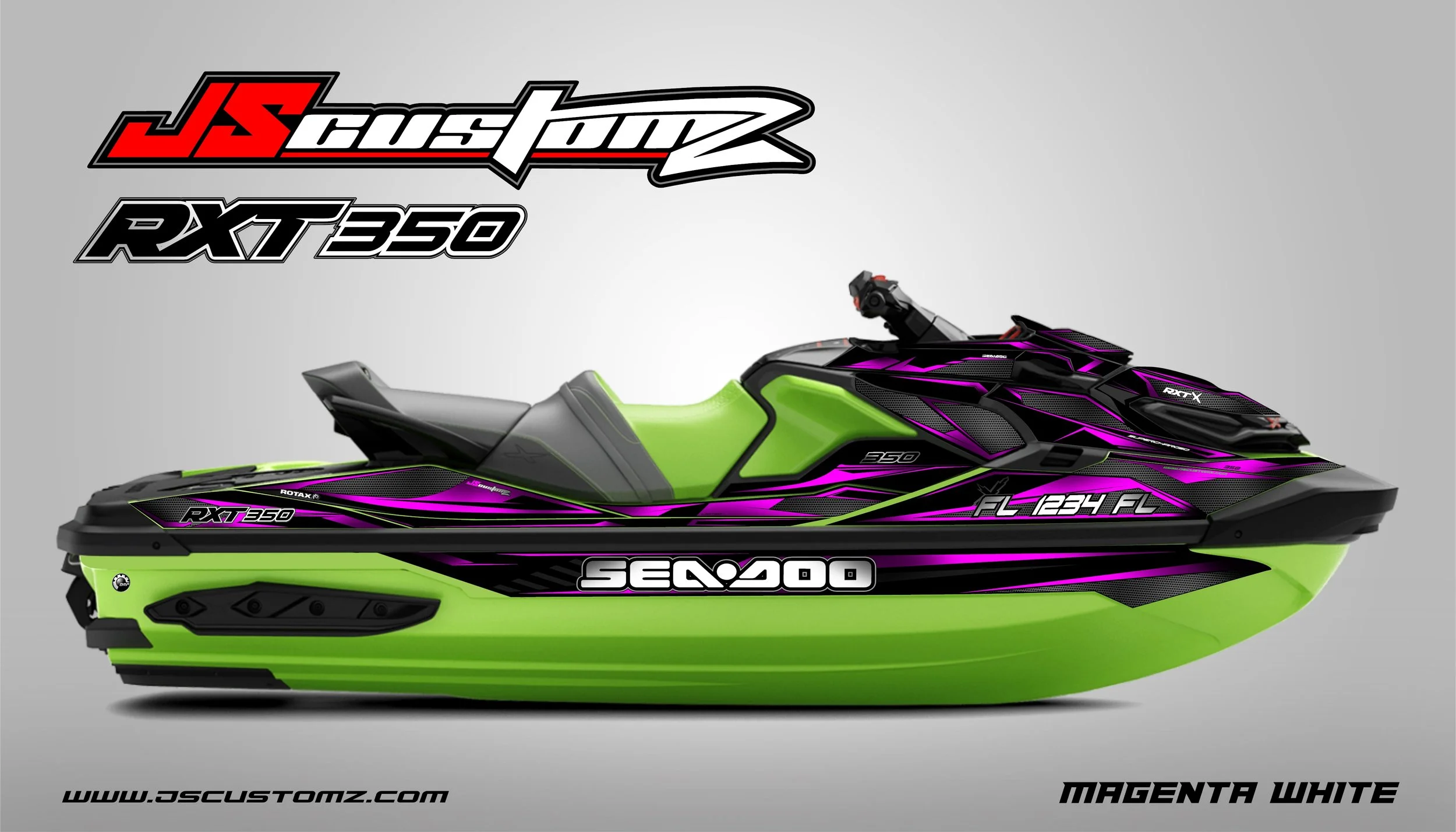 Seadoo RXTX ST3 JS4 Graphic Kit magenta white.jpg