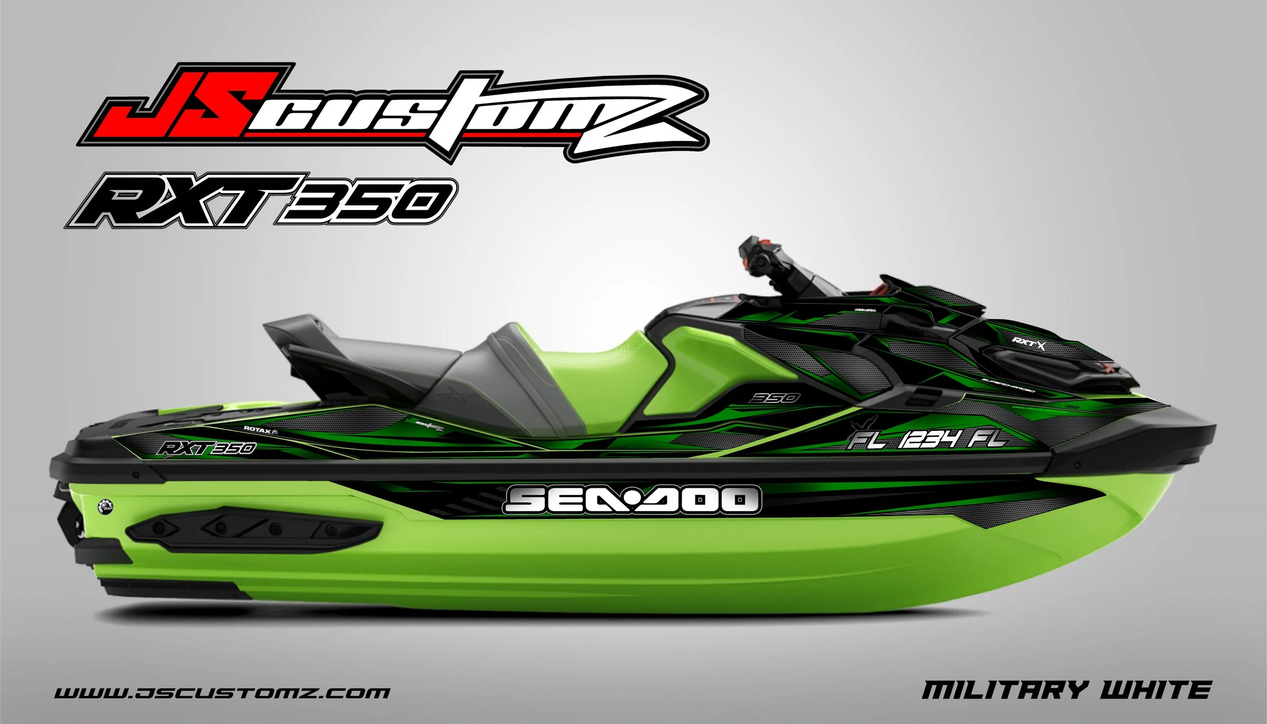 Seadoo RXTX ST3 JS4 Graphic Kit military green white.jpg