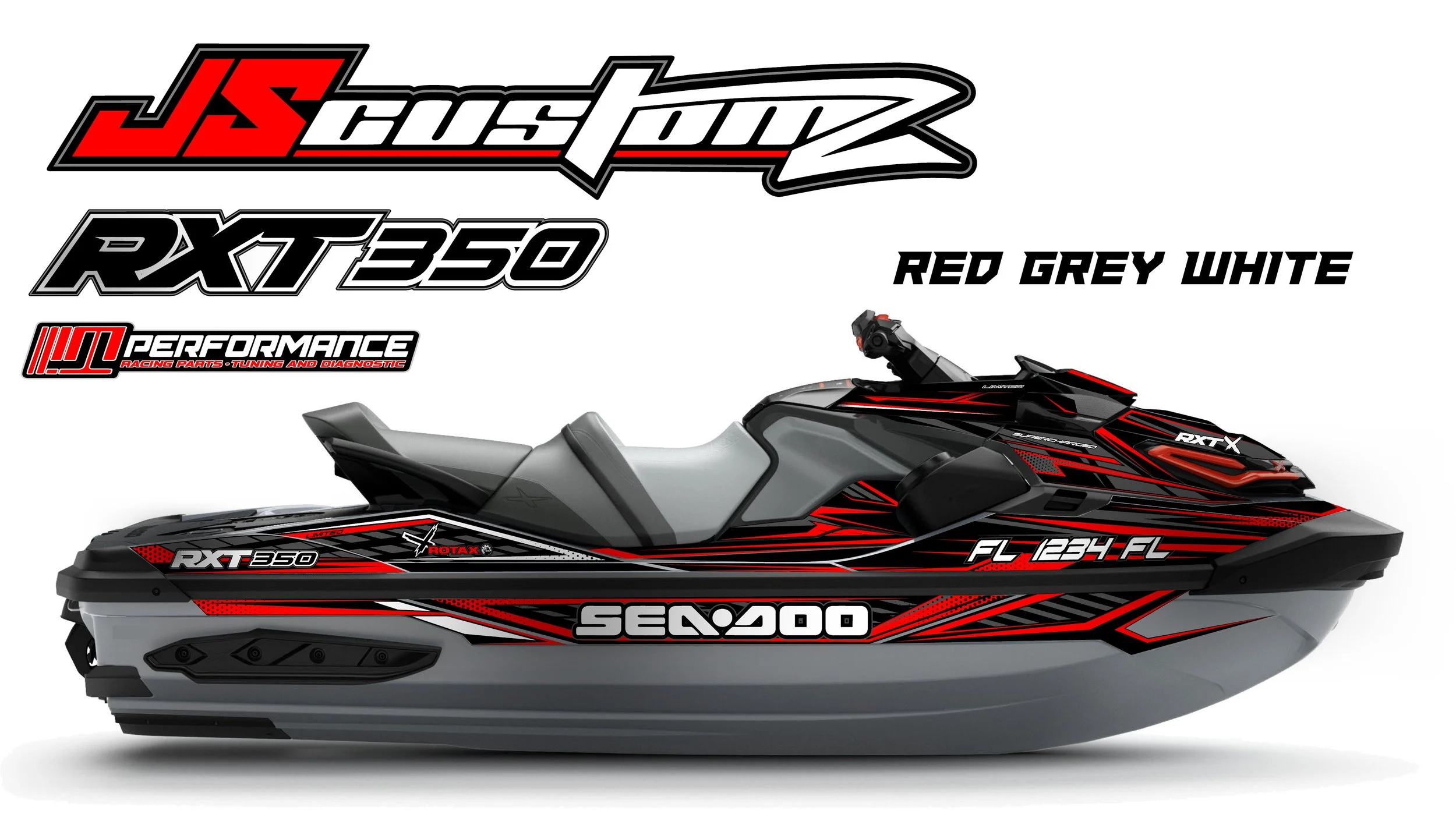 seadoo rxtx js1 full color graphic kit RED GREY WHITE .jpg