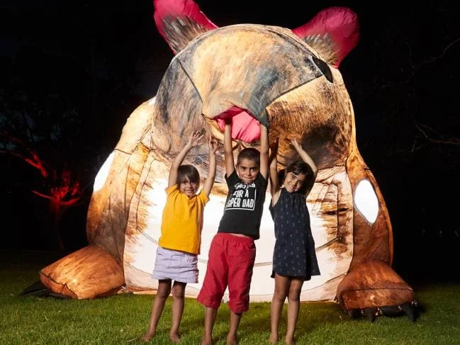 Evelyn's Inflatable Australian Animals @ YABARRA Gathering of Light at the Adelaide Fringe