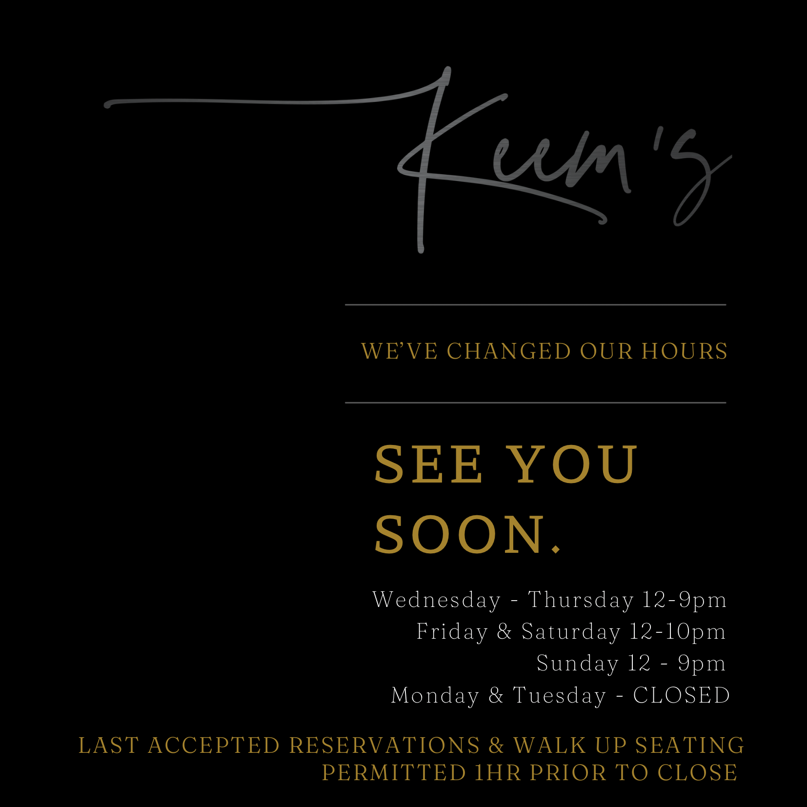 See You Soon with New Hours - Sun 9pm.PNG