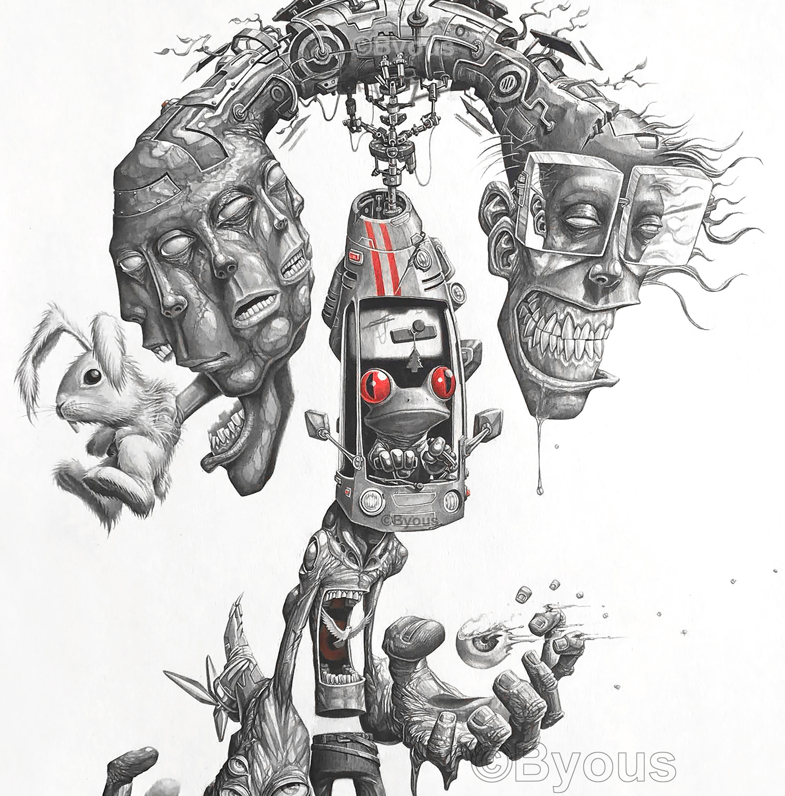 Grasping Infinity 19x24" (graphite) $5K USD