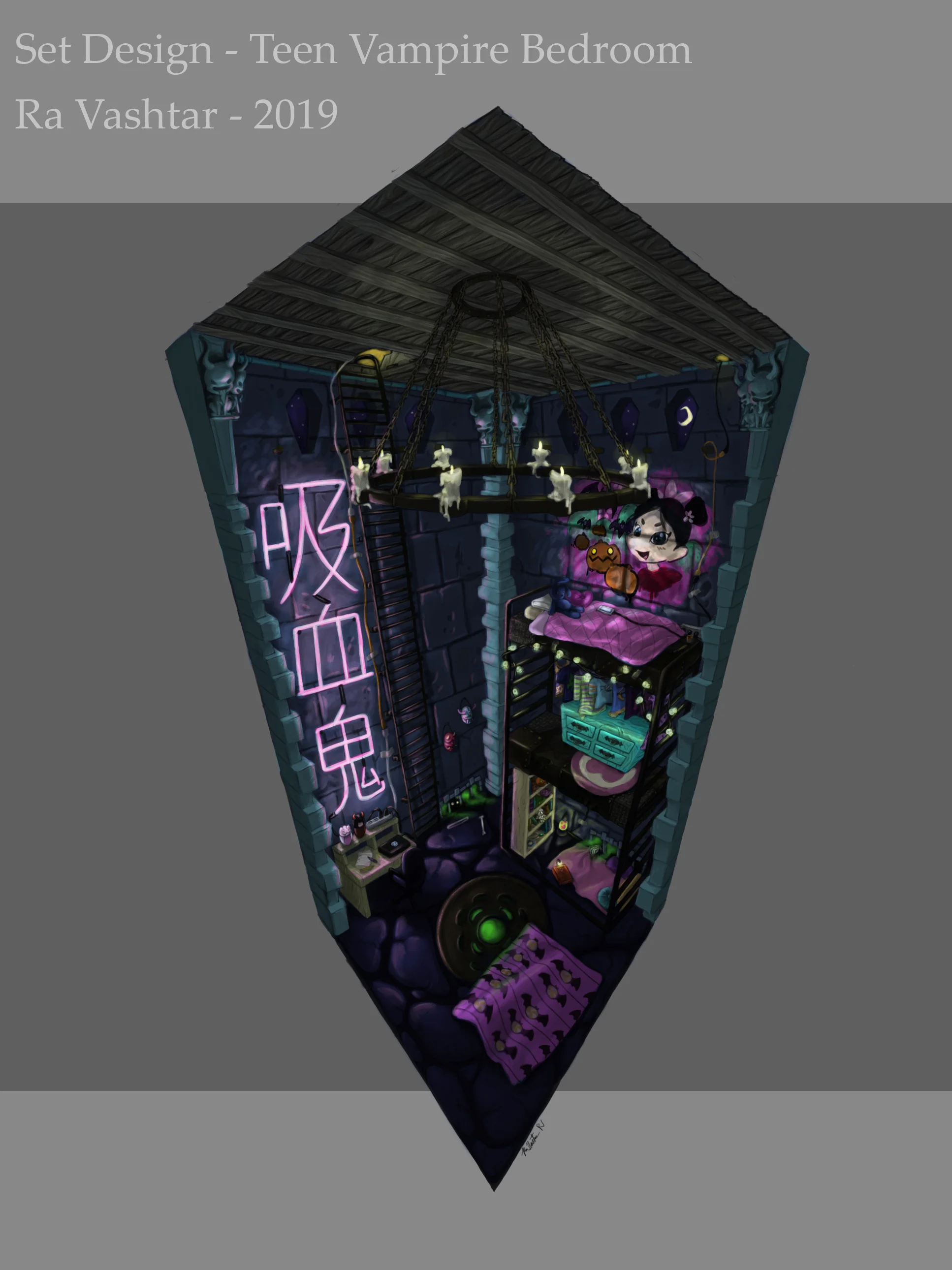 Teenage Vampire Bedroom