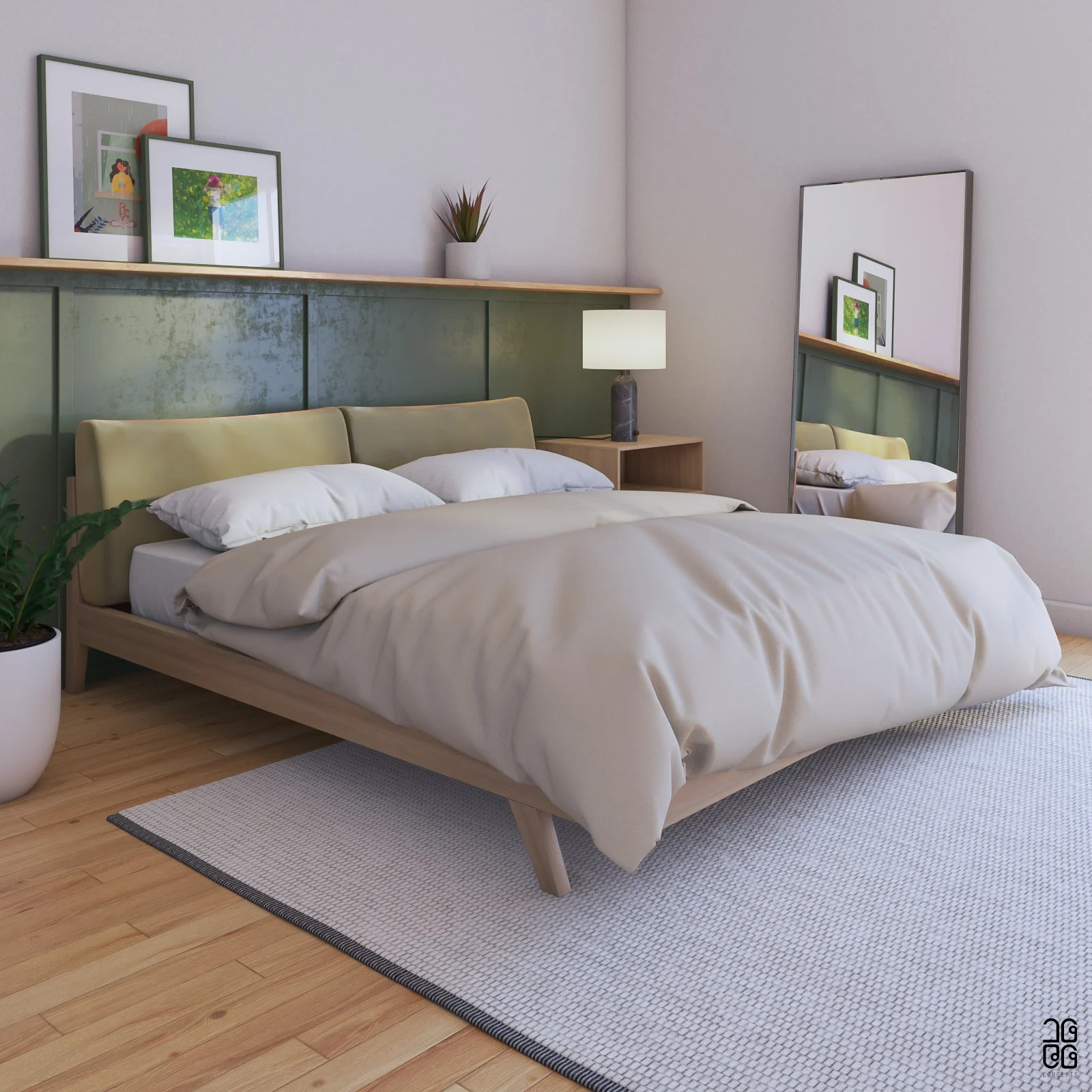 16'96 Concepts Yangon Furniture — ဖဲ့ရာဖို ကုတင် Pèyapo Bed
