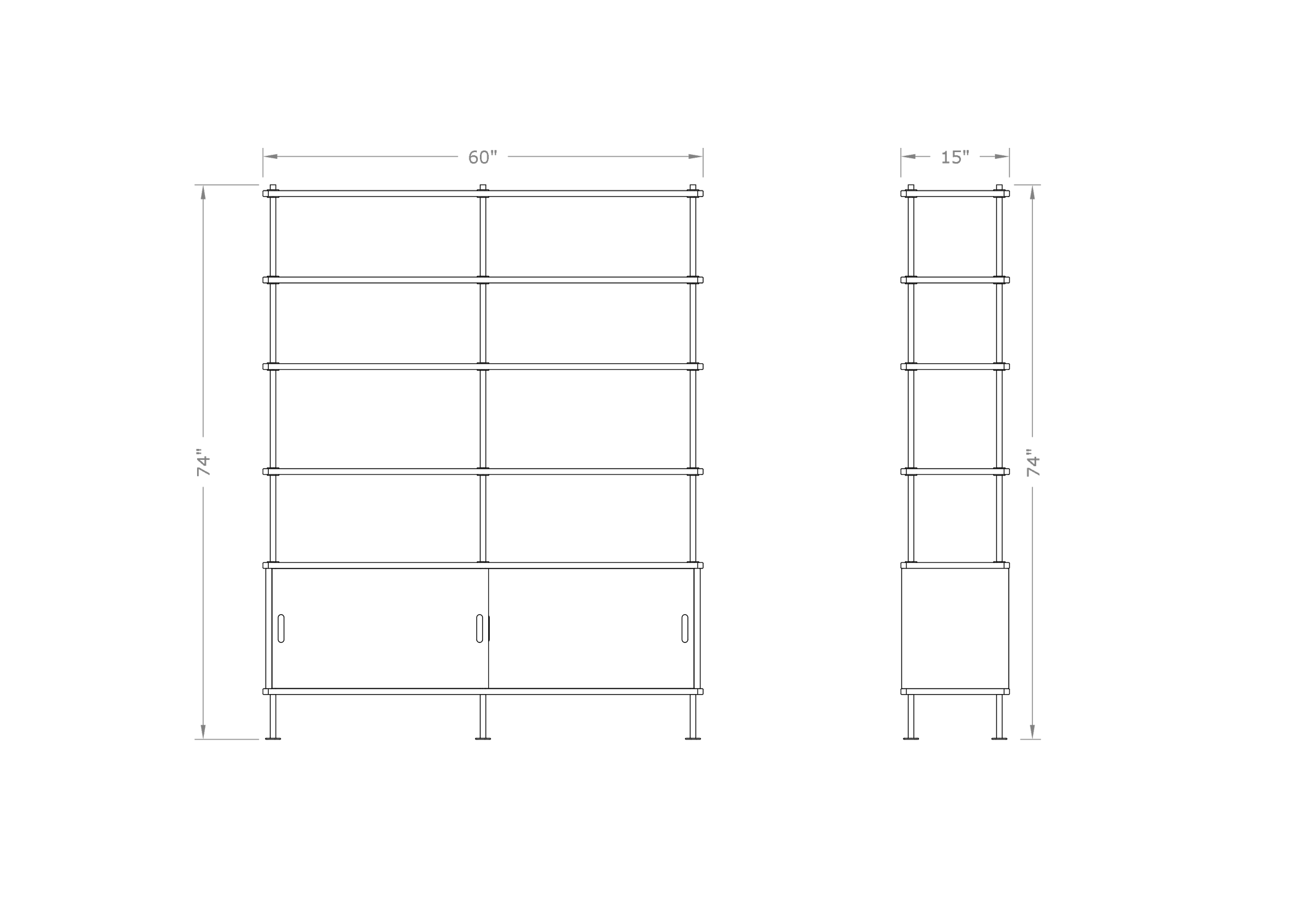 16'96 Concepts | Yangon Furniture — မိုရ်ဘယ်ရီ စင် | Mulberry Modular Shelf