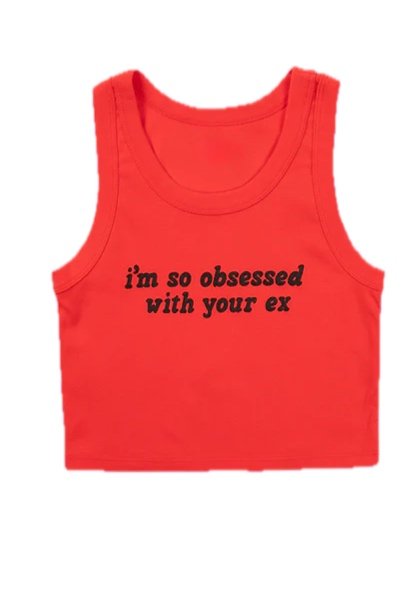 Olivia Rodrigo i'm so obsessed with your ex crop tank