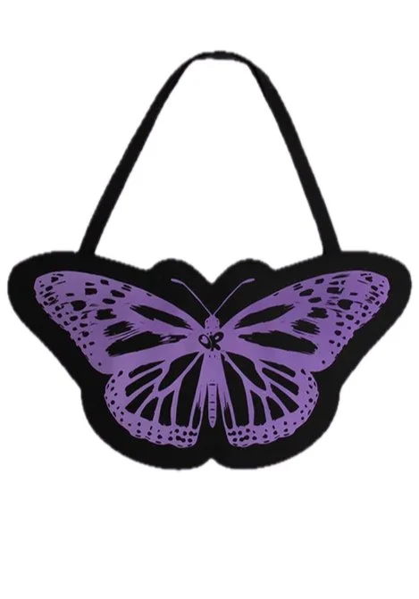 butterfly tote in black