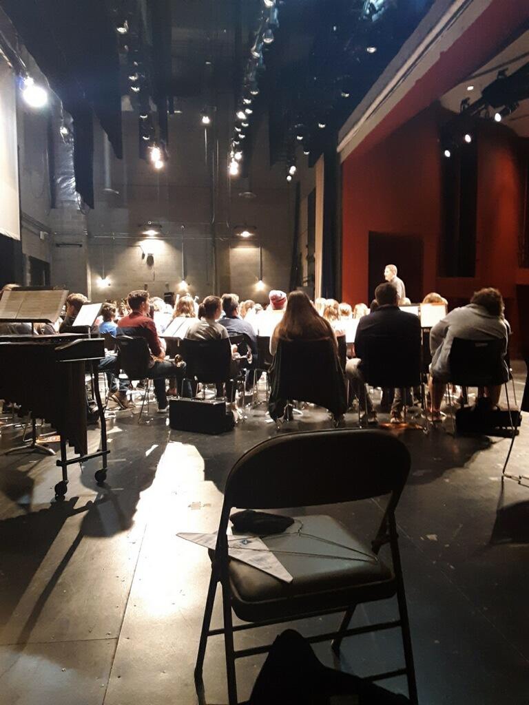 The Orange Band rehearsing prior to performance; Source: Jada Braxton