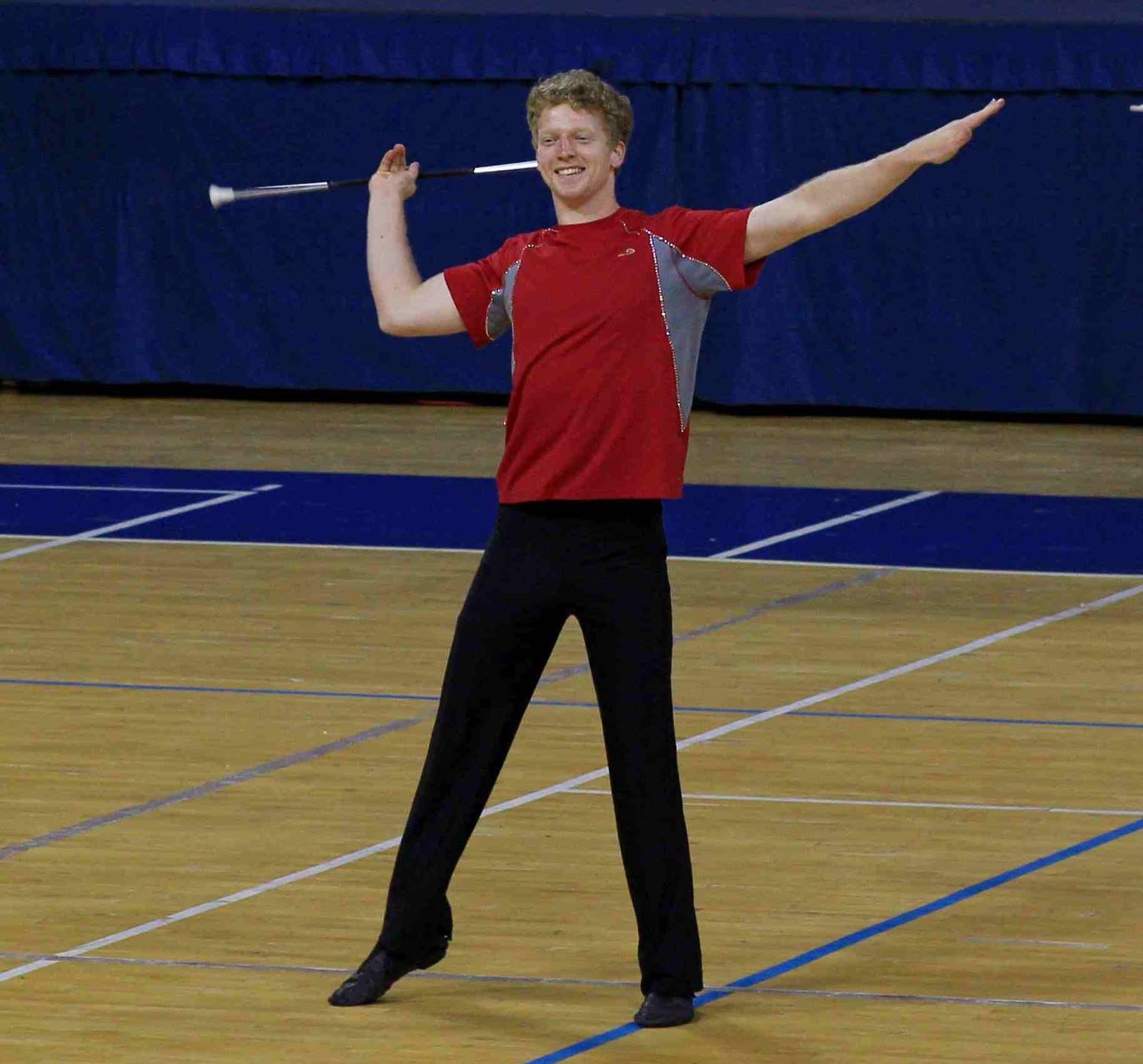 Connor Rudd twirling at the Grand Prix in Poreč, Croatia; Source: Tim Glore