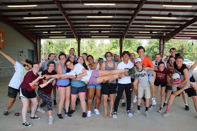 The whole group of dedicated MVs who came out to celebrate National Dance Day! Source: Emery Poulsen