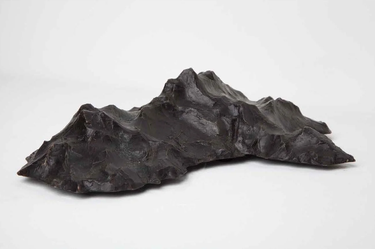 New Hypothetical Continents (maquette), bronze, edition of 5, 26x20.5x8cm - Artist: Lucas Maddock (2014)