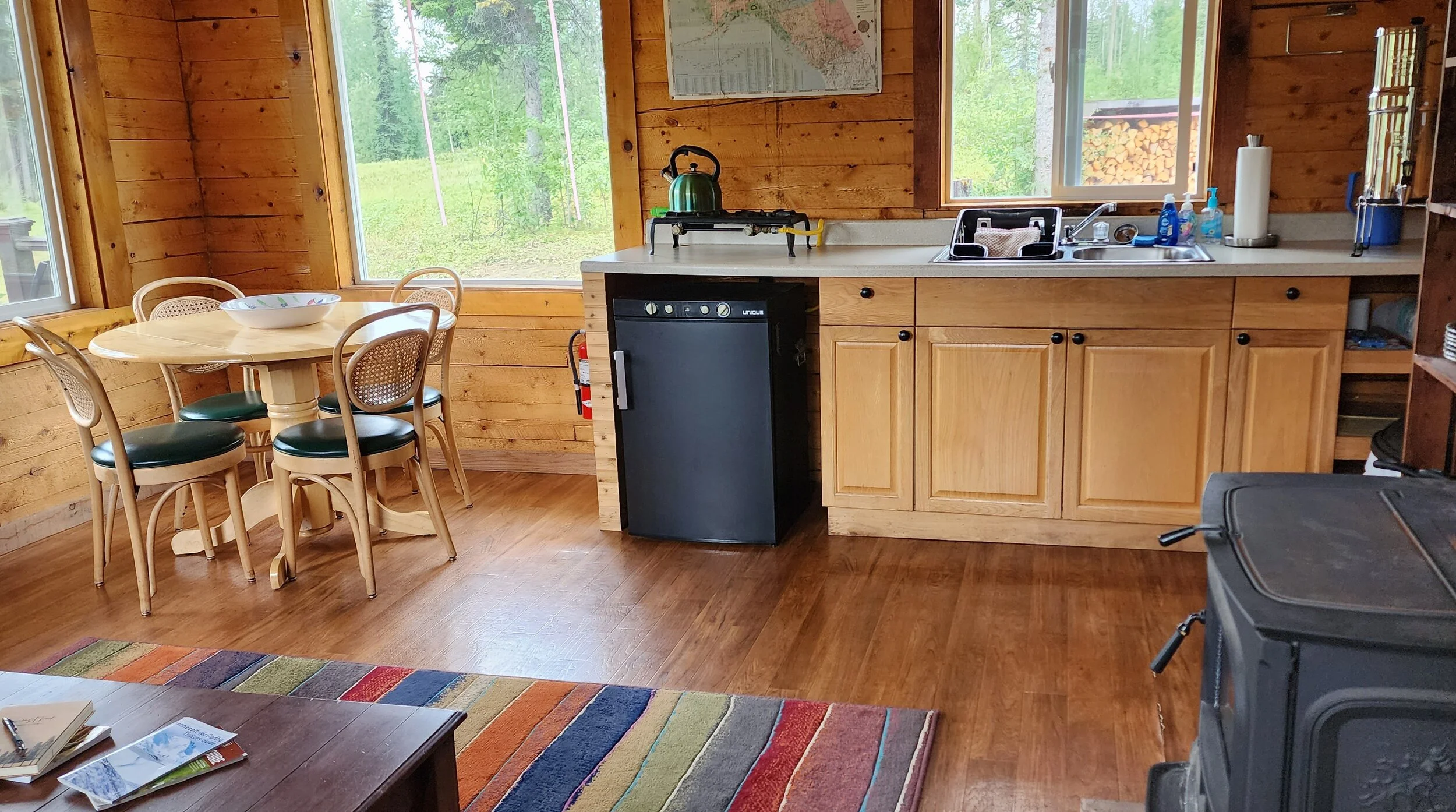 Meadow's kitchenette and dinning area. 