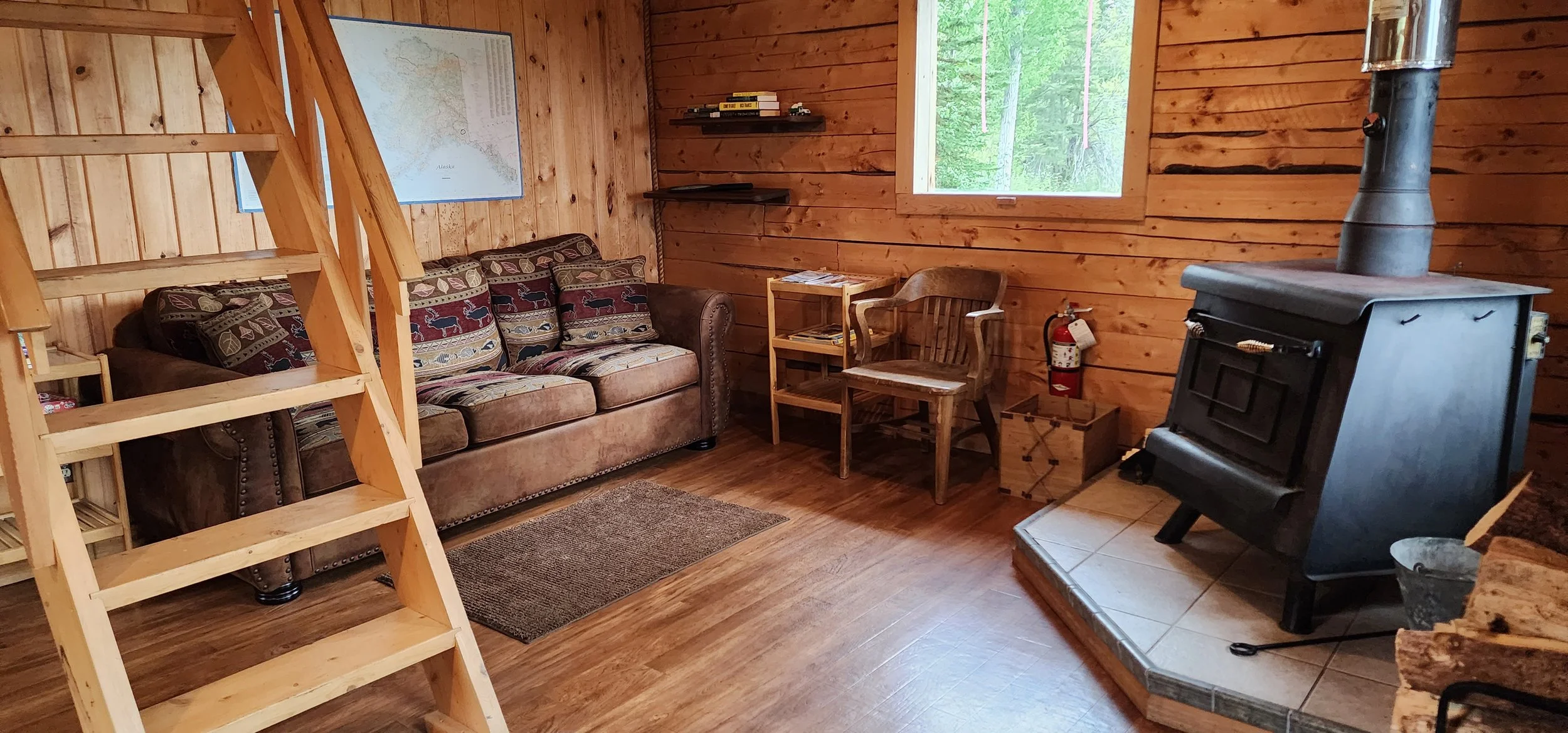 A cozy living room area at Bluff.