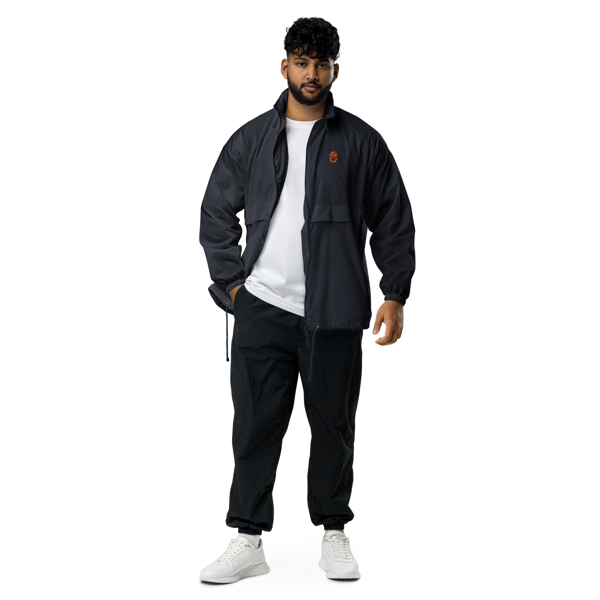 basic-unisex-windbreaker-navy-front-66a1b7d02bee9.png