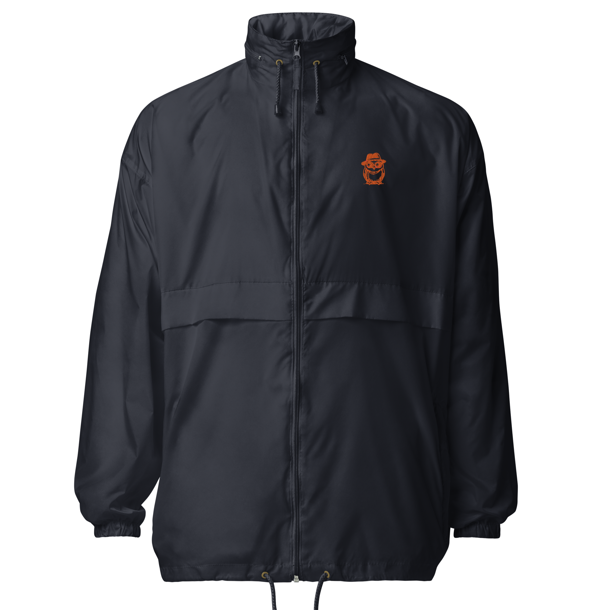 basic-unisex-windbreaker-navy-front-66a1b7d02c622.png