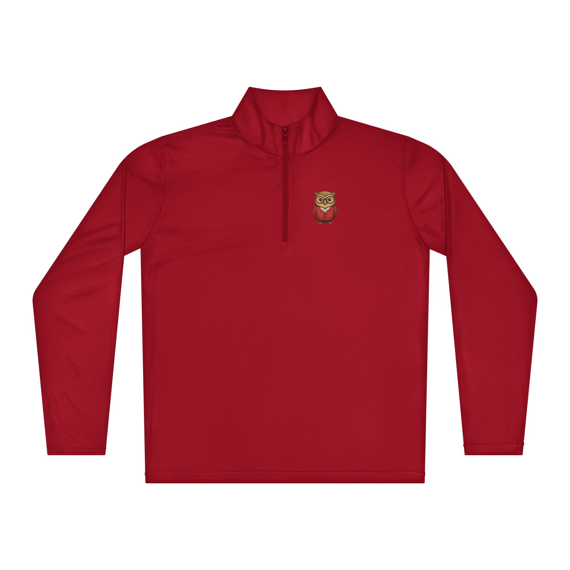 unisex-quarter-zip-pullover-true-red-front-68c1d6d71f6bf.png