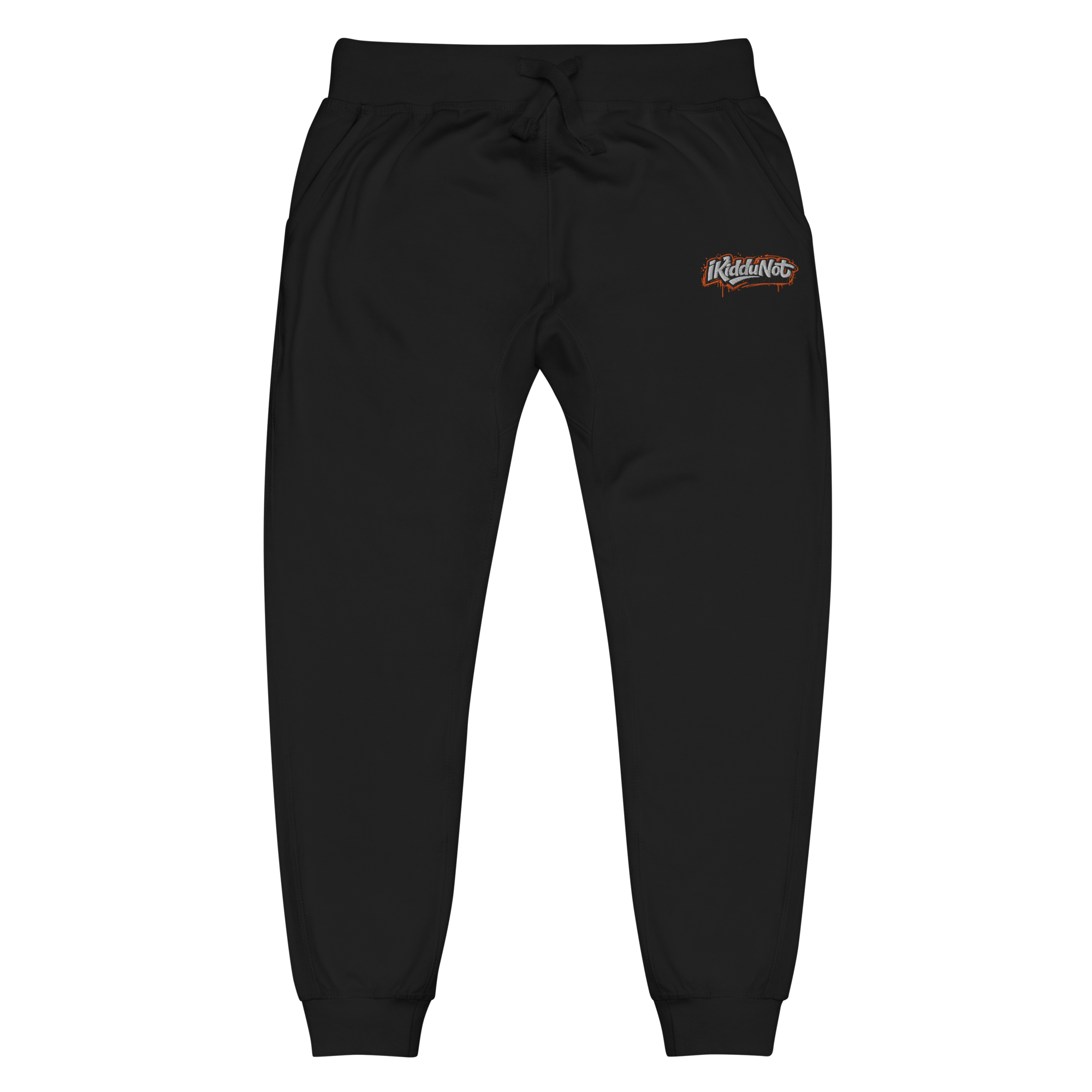 unisex-fleece-sweatpants-black-front-69cf19e17676e.png