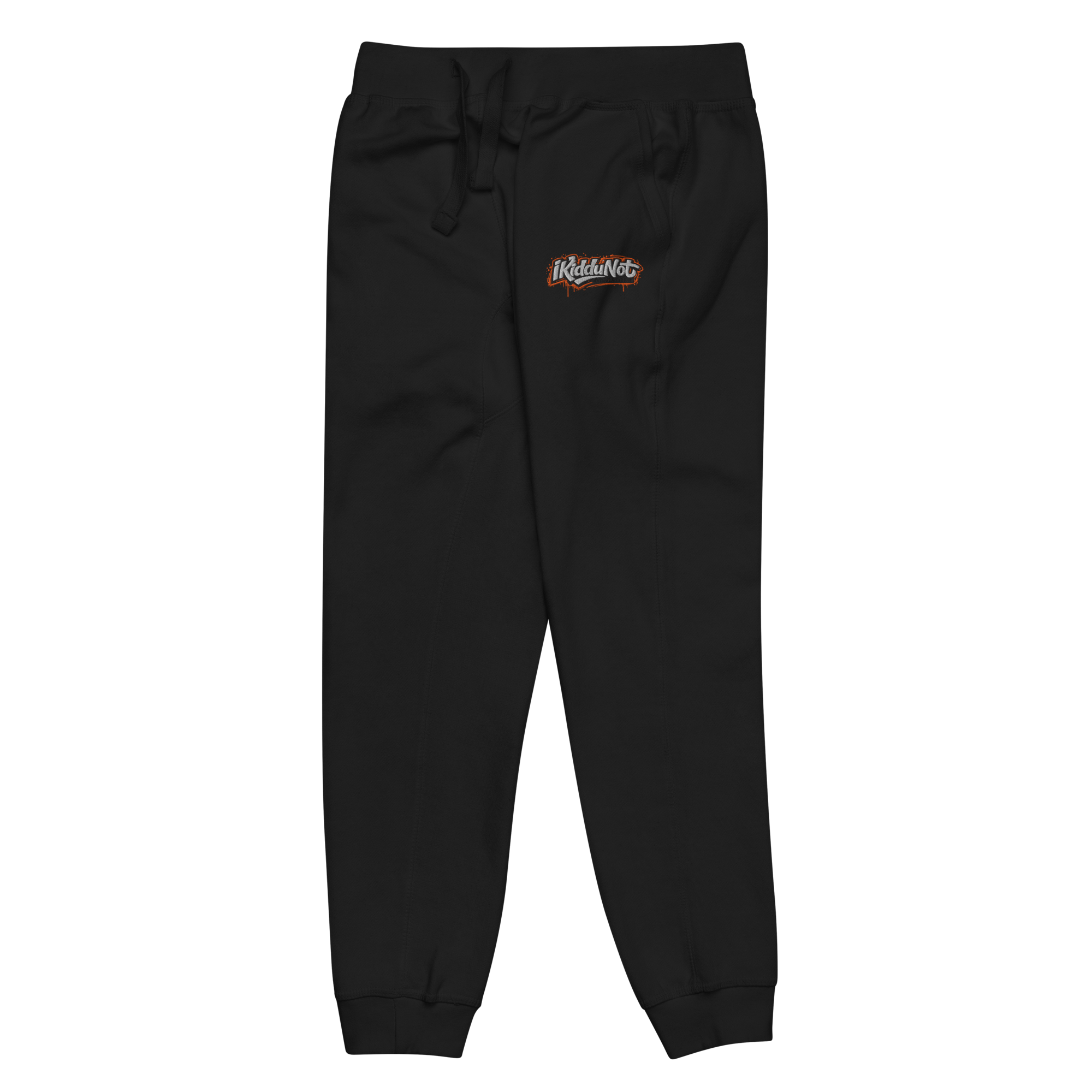 unisex-fleece-sweatpants-black-front-left-69cf19e176855.png