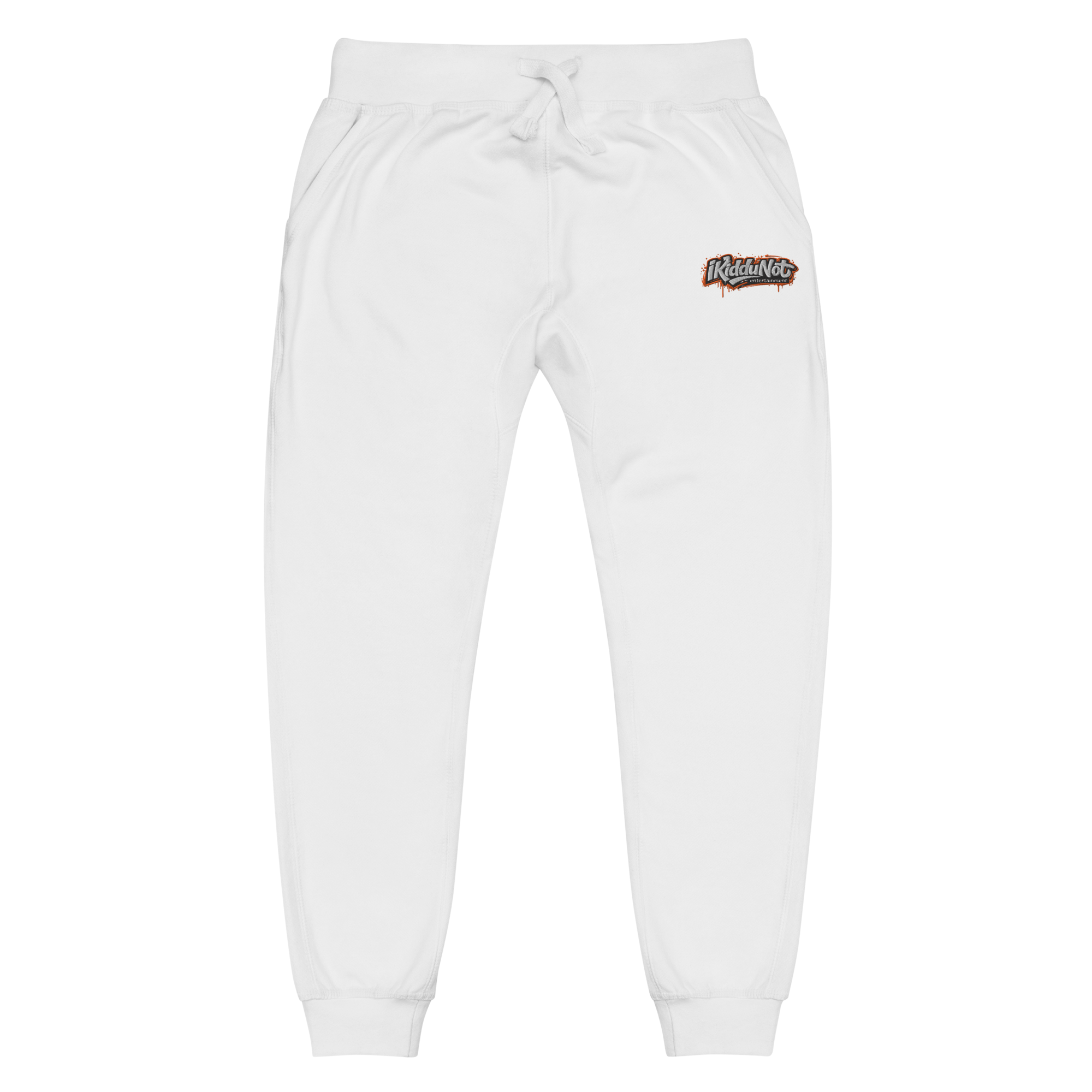 unisex-fleece-sweatpants-white-front-69cf19e177721.png