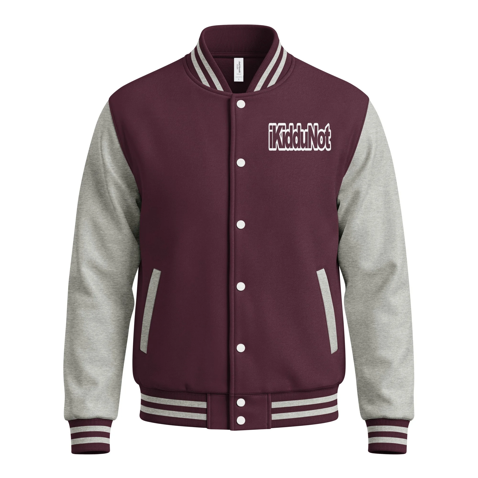 unisex-heavyweight-letterman-jacket-burgundy-heather-grey-front-6a70f0da9b4c7.jpg