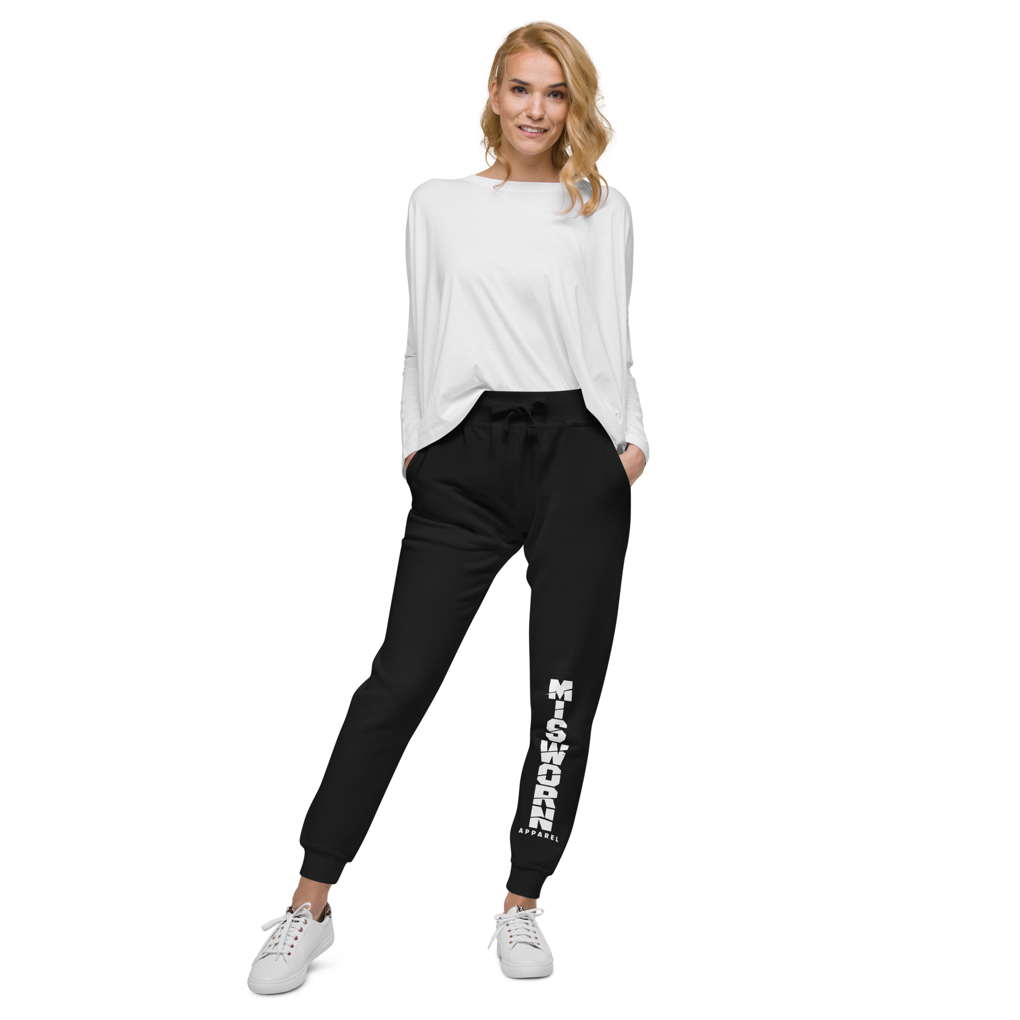 unisex-fleece-sweatpants-black-front-6ad9358a6028e.png