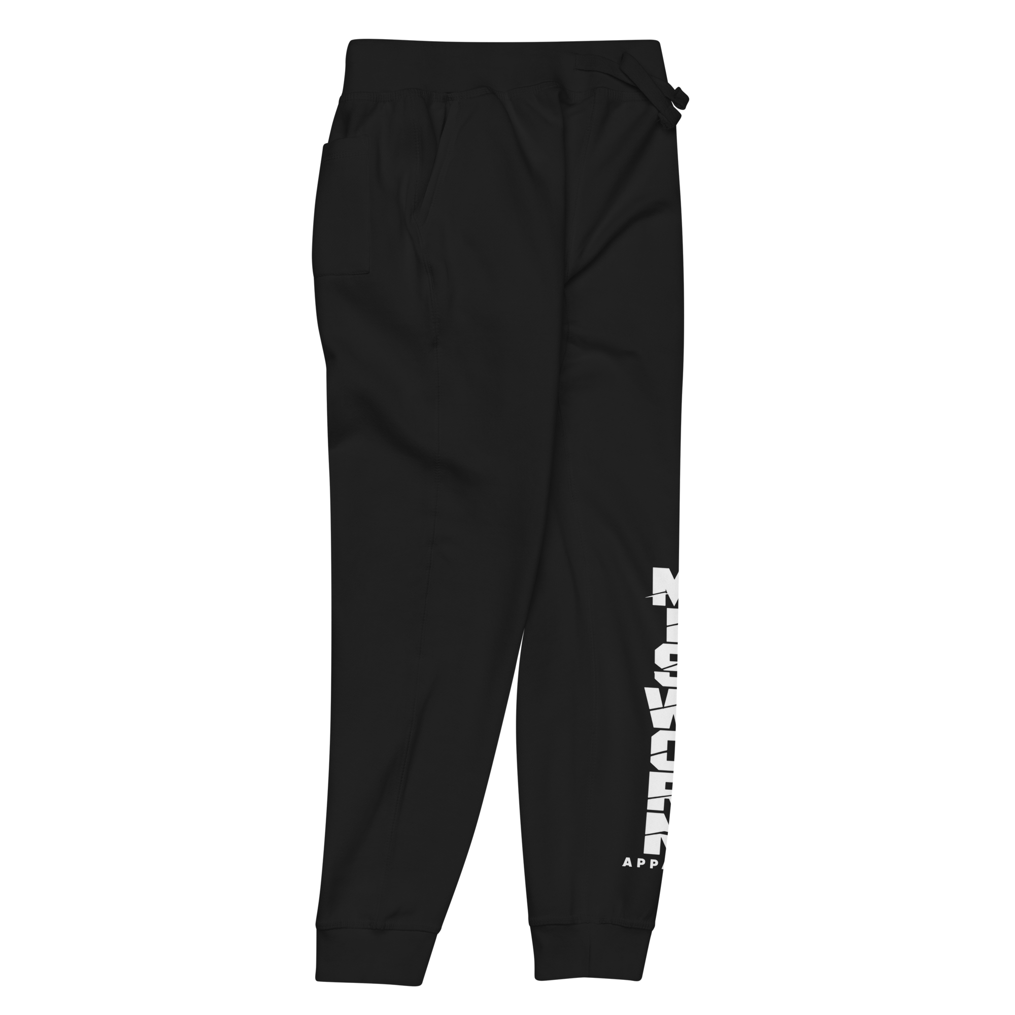 unisex-fleece-sweatpants-black-front-right-6ad9358a5a641.png