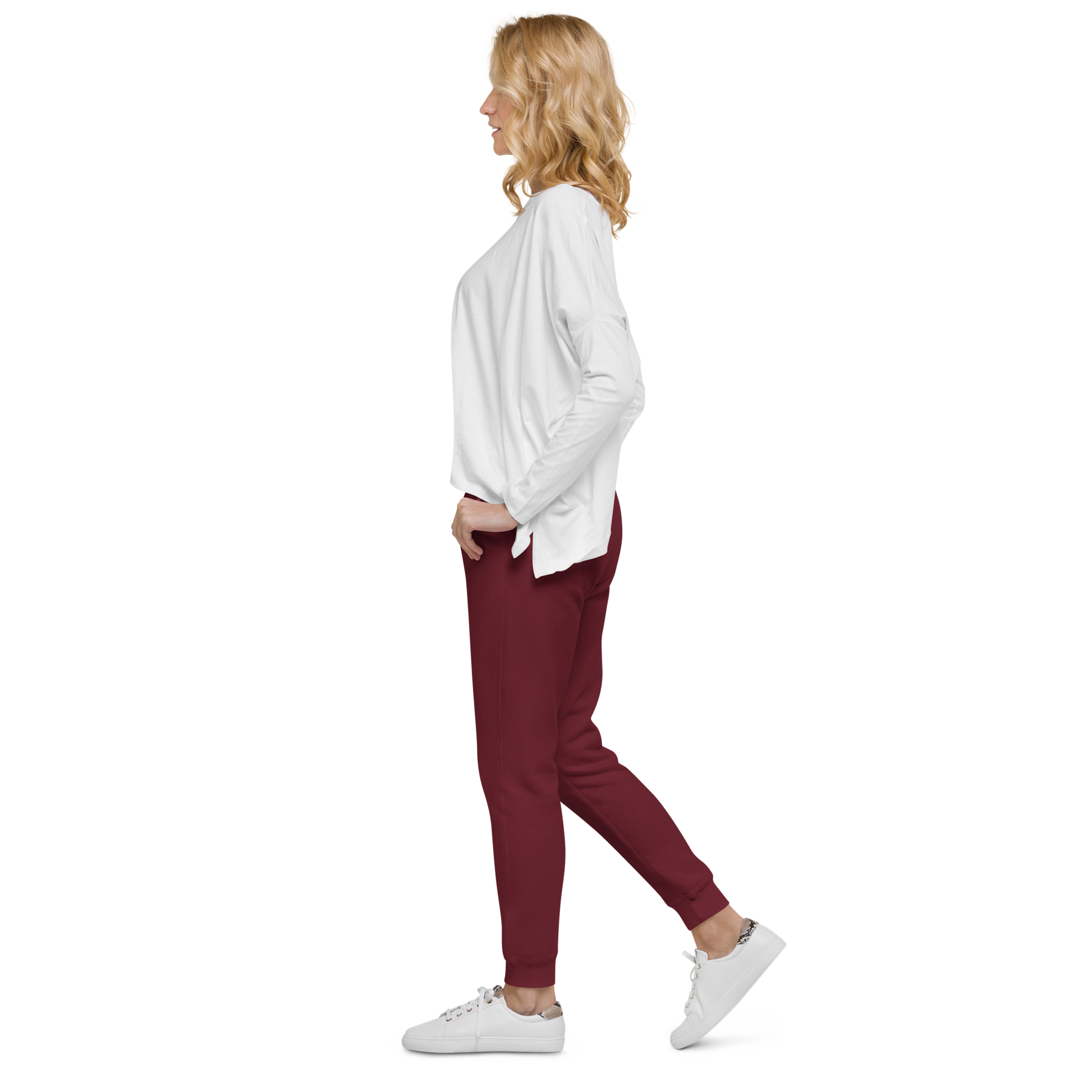 unisex-fleece-sweatpants-maroon-left-6ad9358a62b1b.png