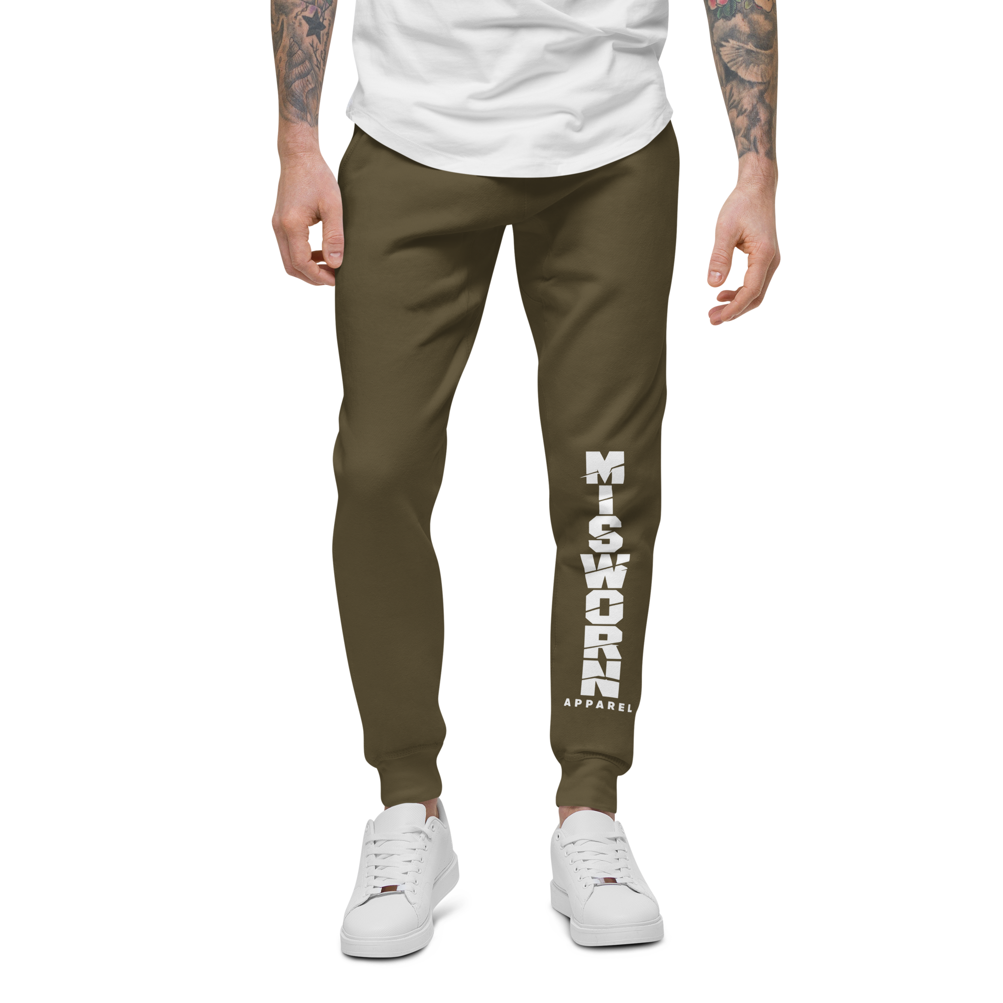 unisex-fleece-sweatpants-military-green-front-6ad9358a5b435.png