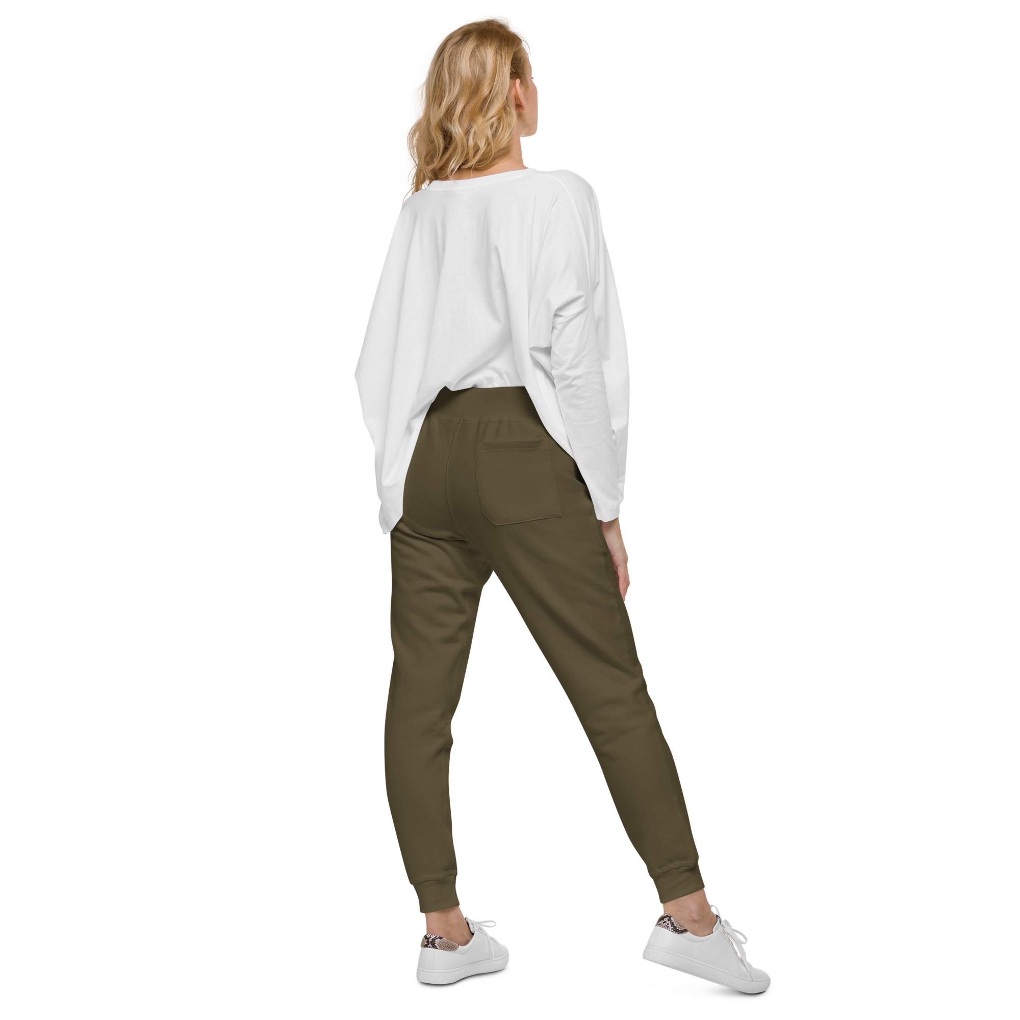 unisex-fleece-sweatpants-military-green-back-6ad9358a61128.png