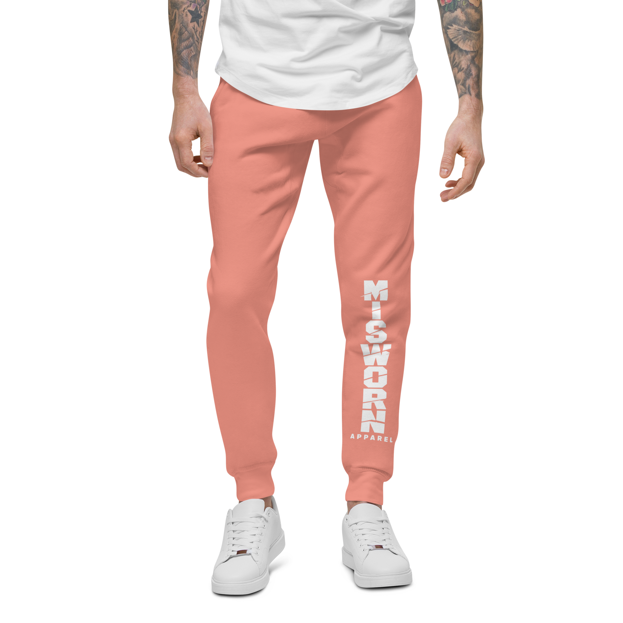unisex-fleece-sweatpants-dusty-rose-front-6ad9358a5b3c2.png