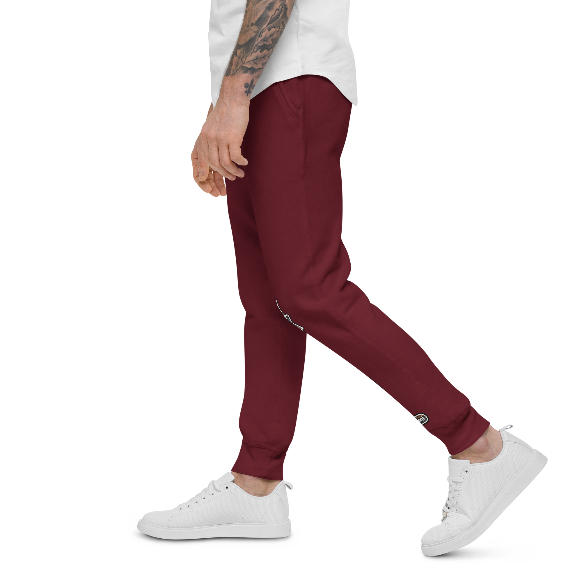 unisex-fleece-sweatpants-maroon-left-6adfbecbbba20.png