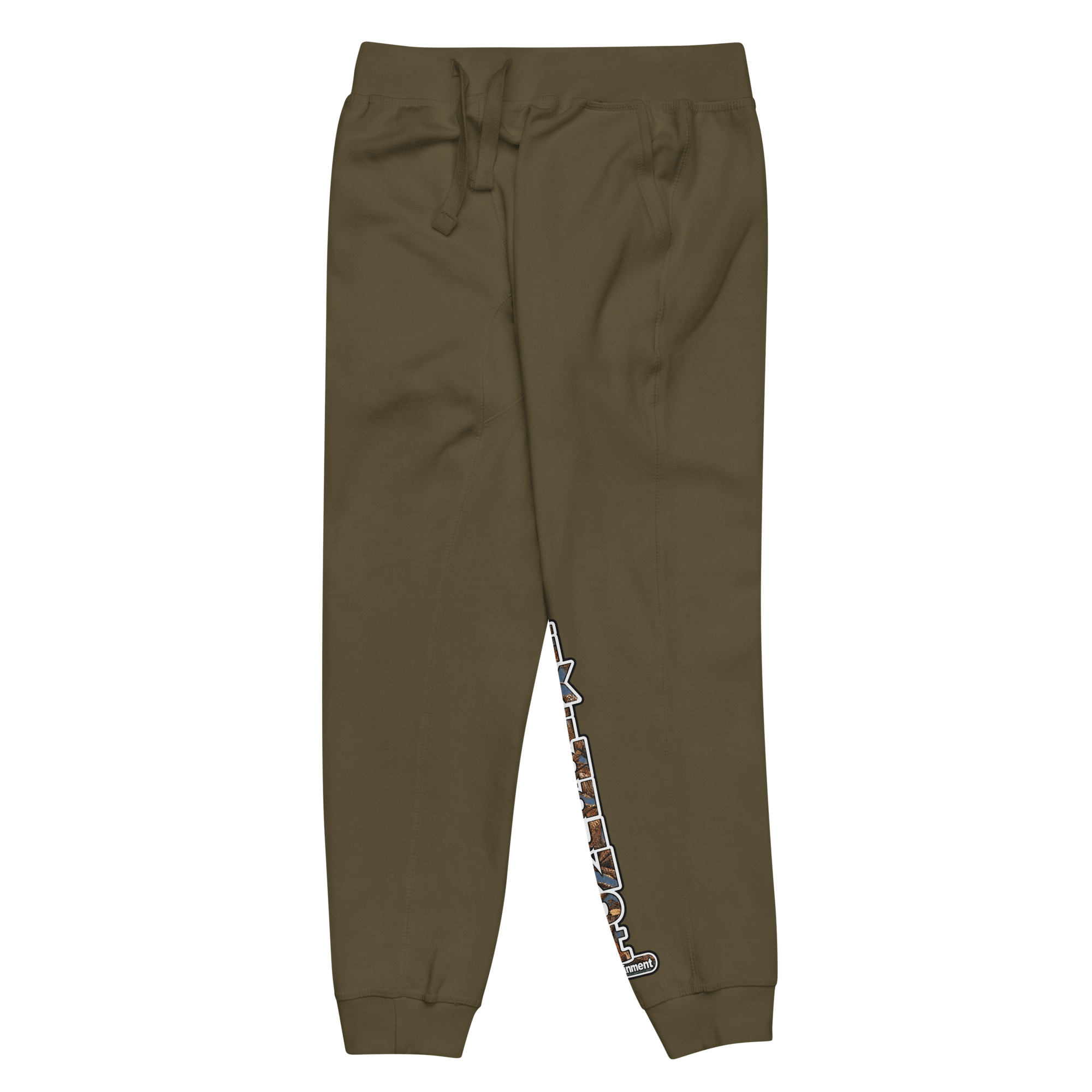 unisex-fleece-sweatpants-military-green-front-left-6adfbecbba0df.png