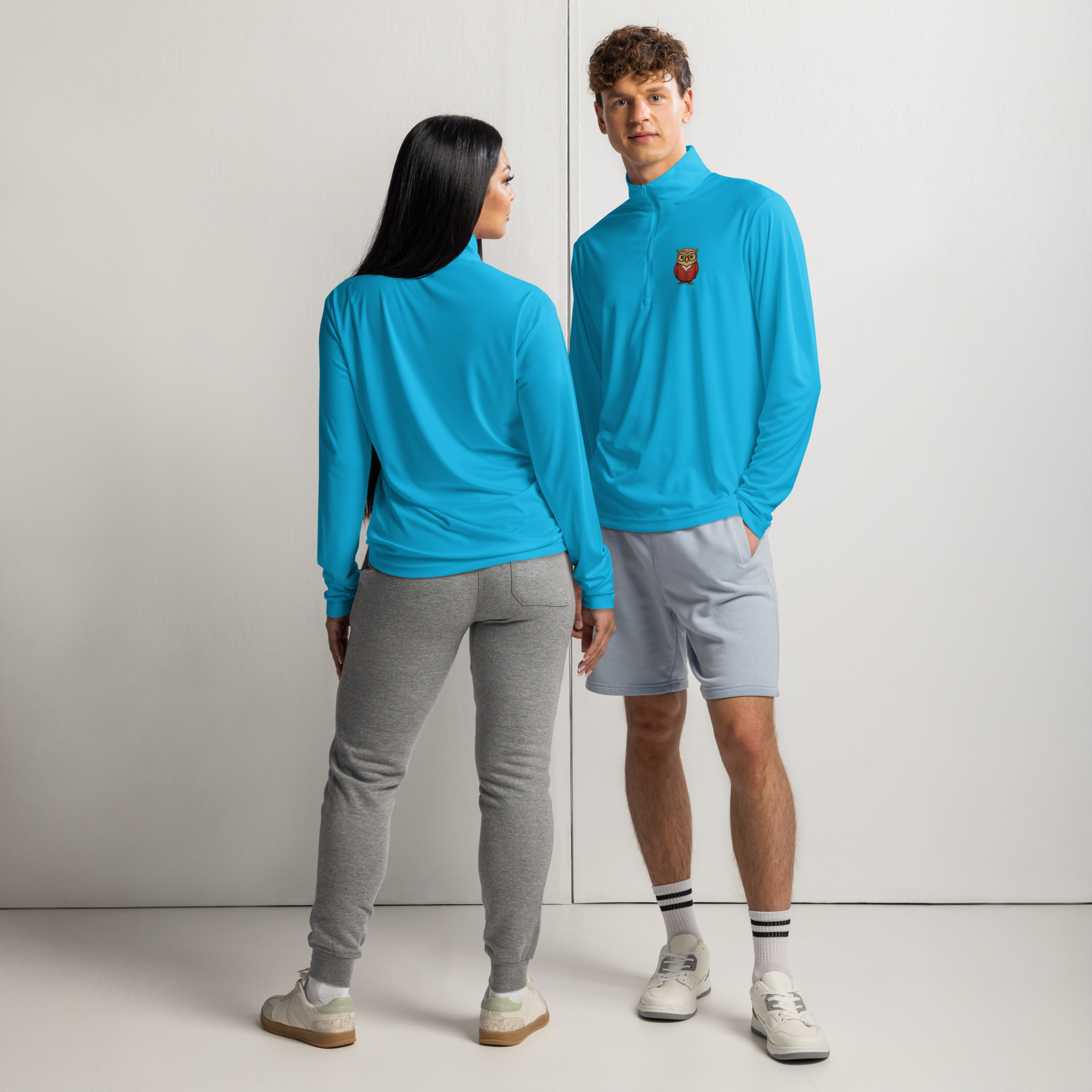 unisex-quarter-zip-pullover-atomic-blue-front-and-back-6958c50174979.png