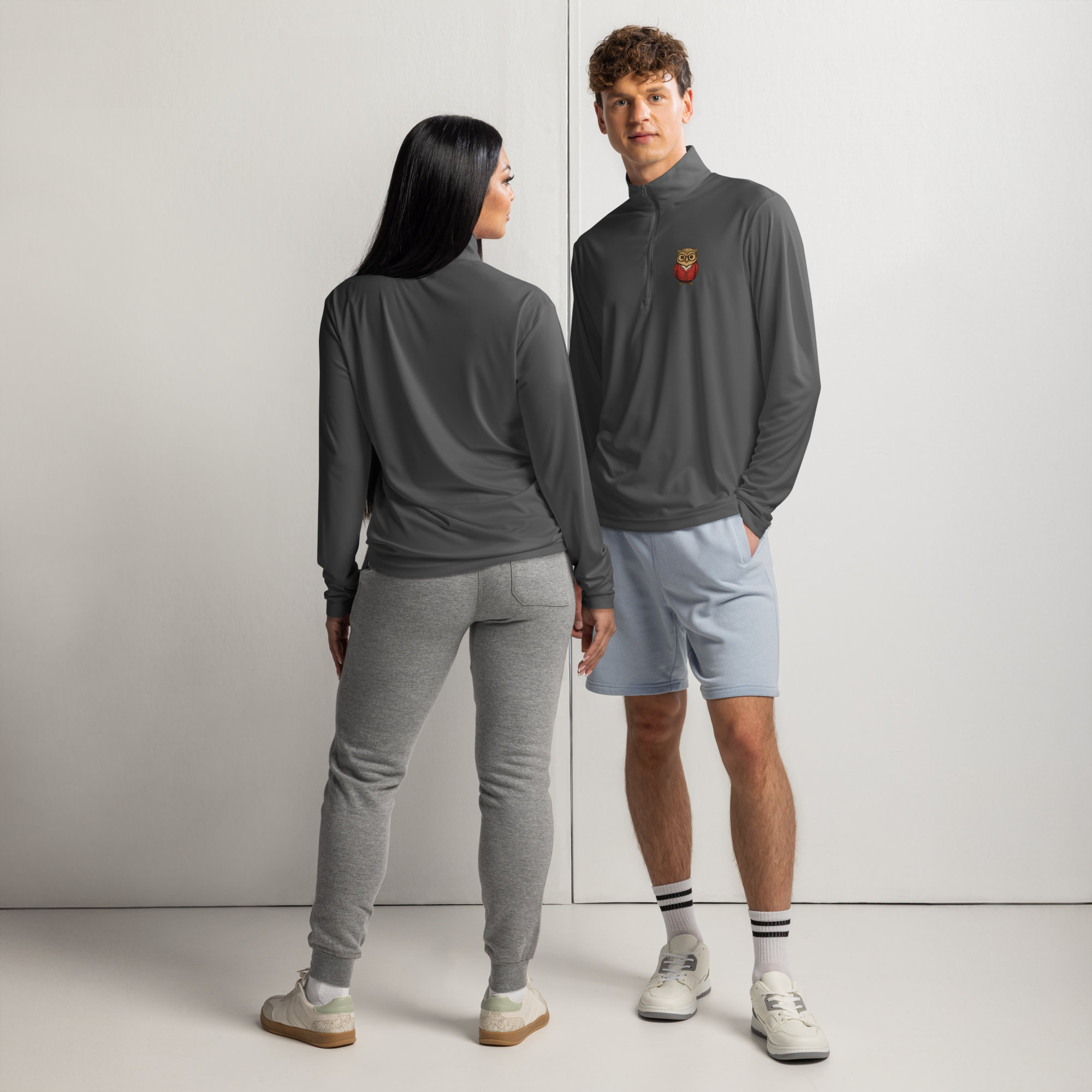 unisex-quarter-zip-pullover-iron-grey-front-and-back-6958c50174ac4.png