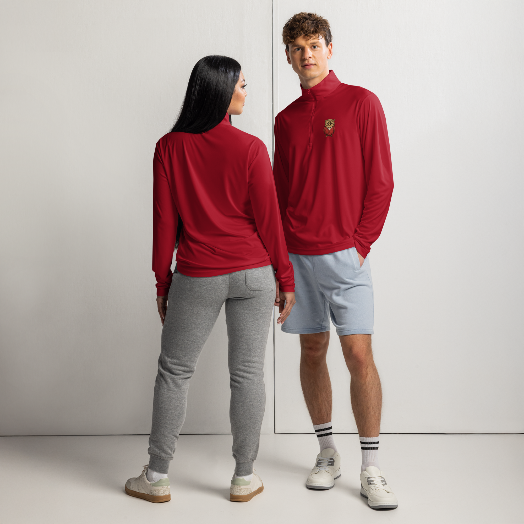 unisex-quarter-zip-pullover-true-red-front-and-back-6958c50174b4a.png