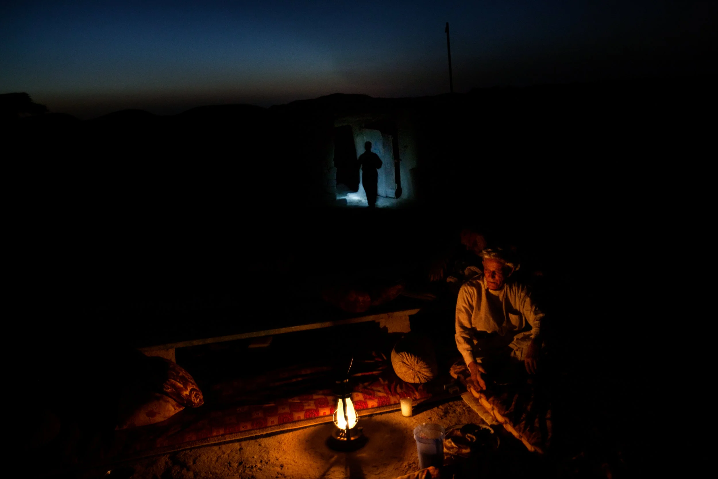 Ibrahim Haji Mohammed rests in his home in Showara, Kifree District, Kurdistan, Iraq on July 3, 2010. Once a thriving community, the village consists of only a handful of families following the Kurdish genocide in 1988 and years of war and economic sanctions. Power lines were installed in Showara several years ago, but the villagers evacuated during a drought, and they returned to find that the wiring had been stolen.