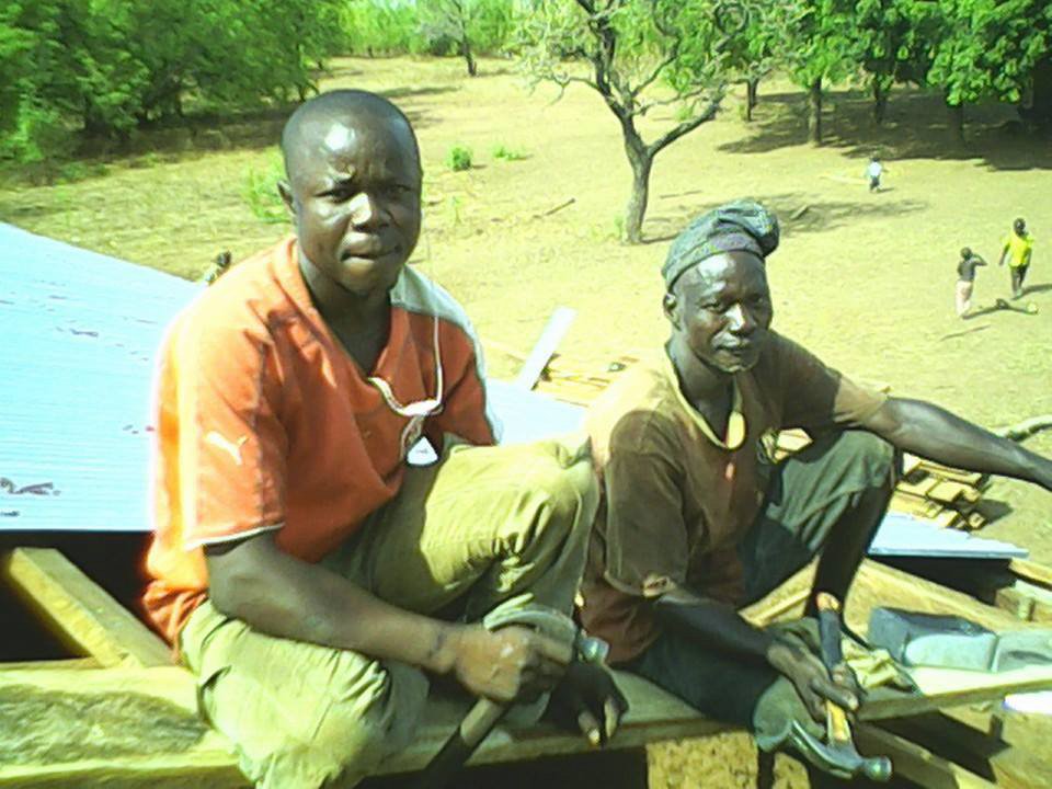  Carpenter Abdulai Abubakari, left. Toligu, Northern Region, Ghana. 2014. Photo courtesy of Abdulai Abubakari. 