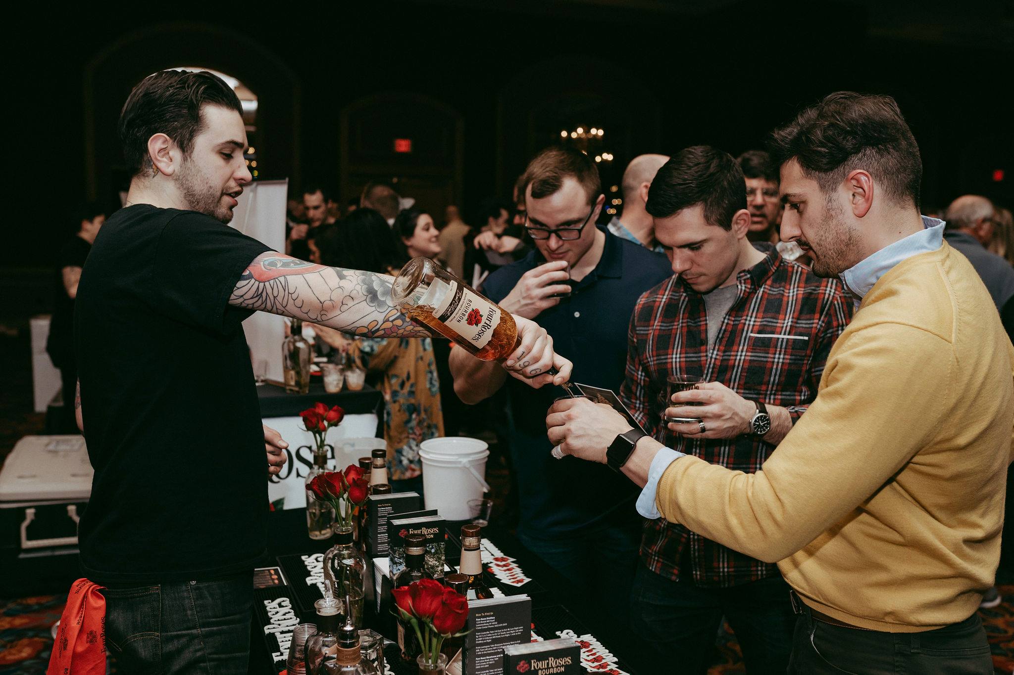 Men Sampling Bourbon