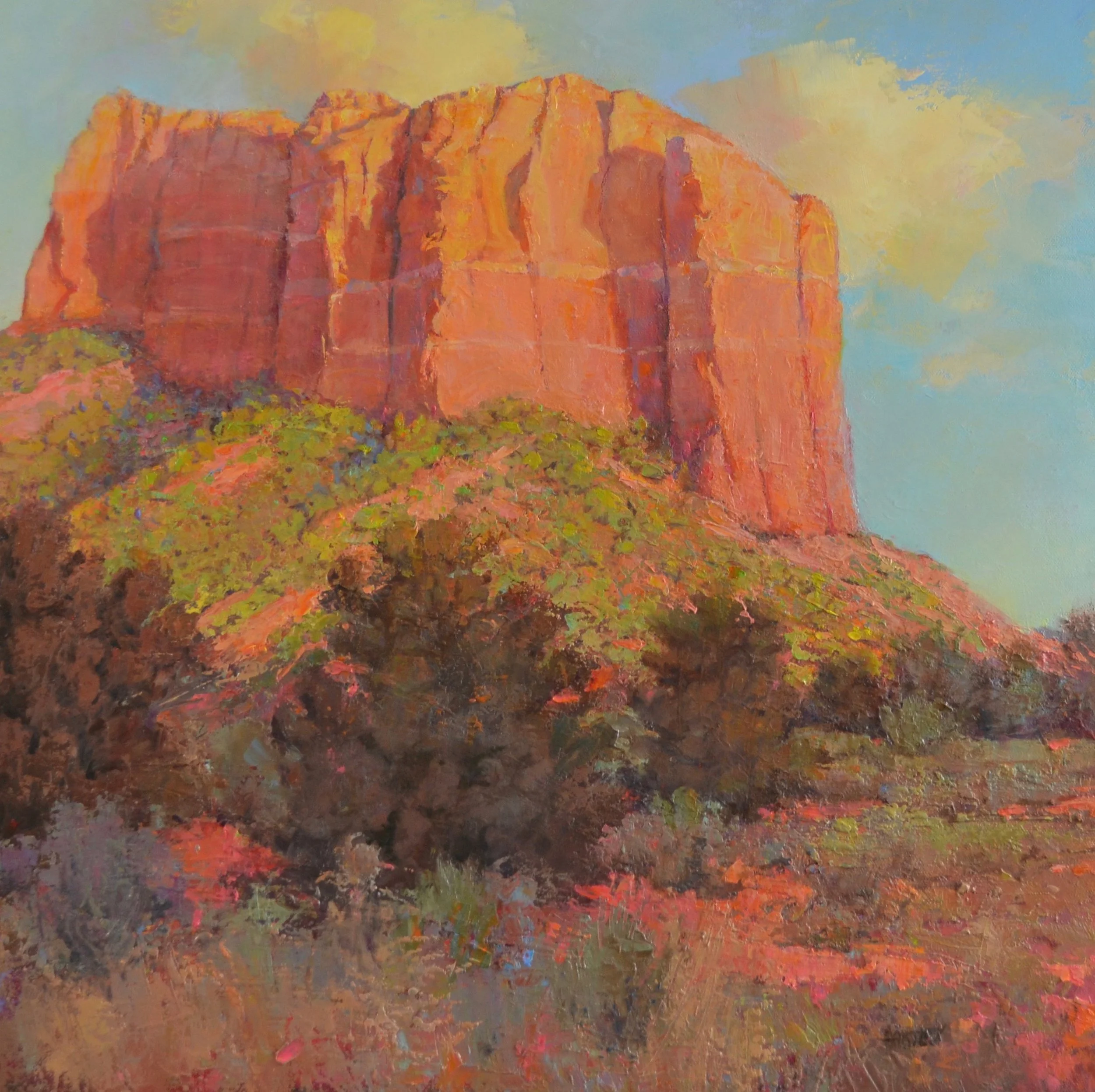 Bright Light. 20" x 20". Oil. Private collection