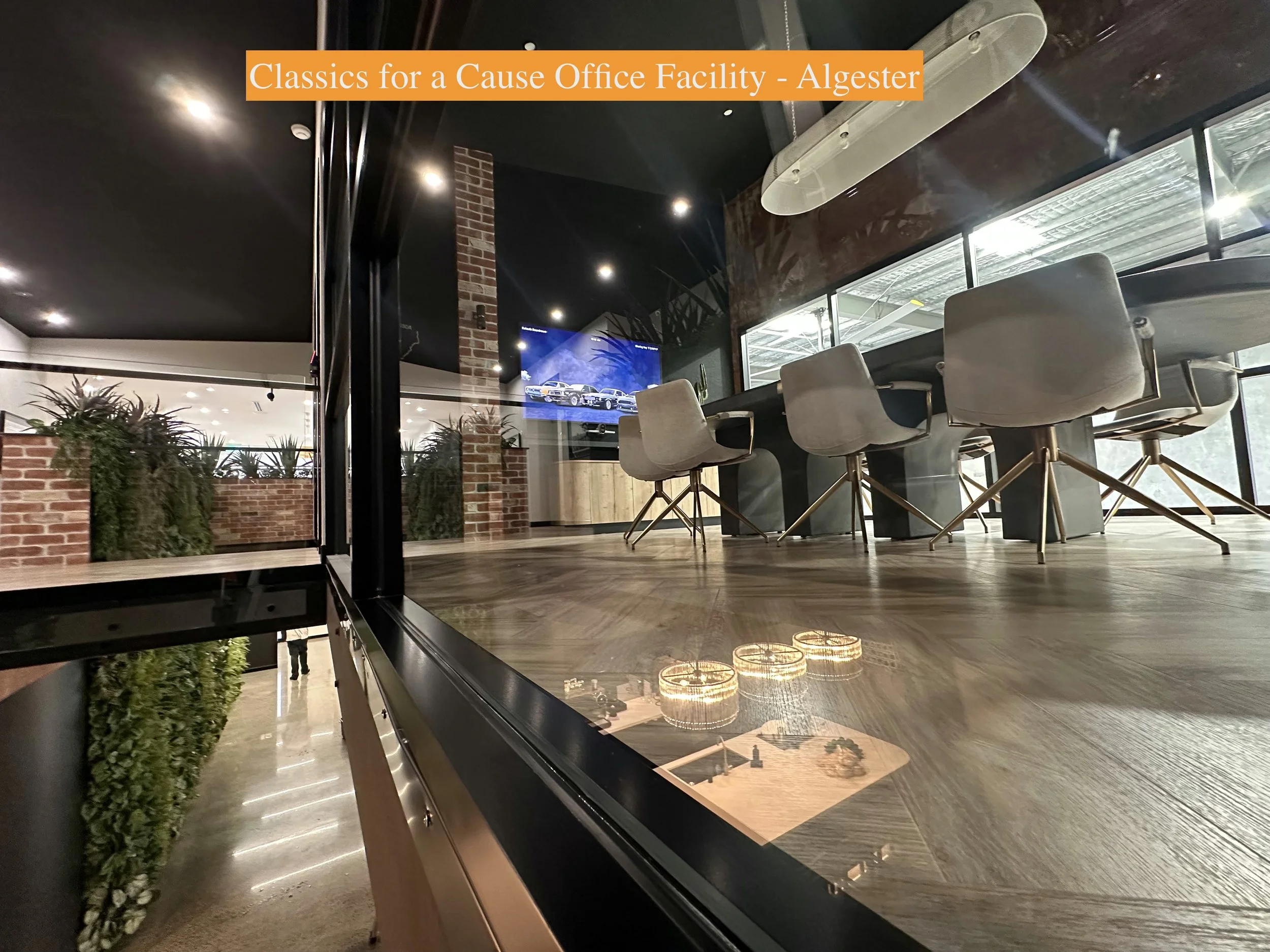 Freshly Cleaned Viewing Glass in Boardroom Algester