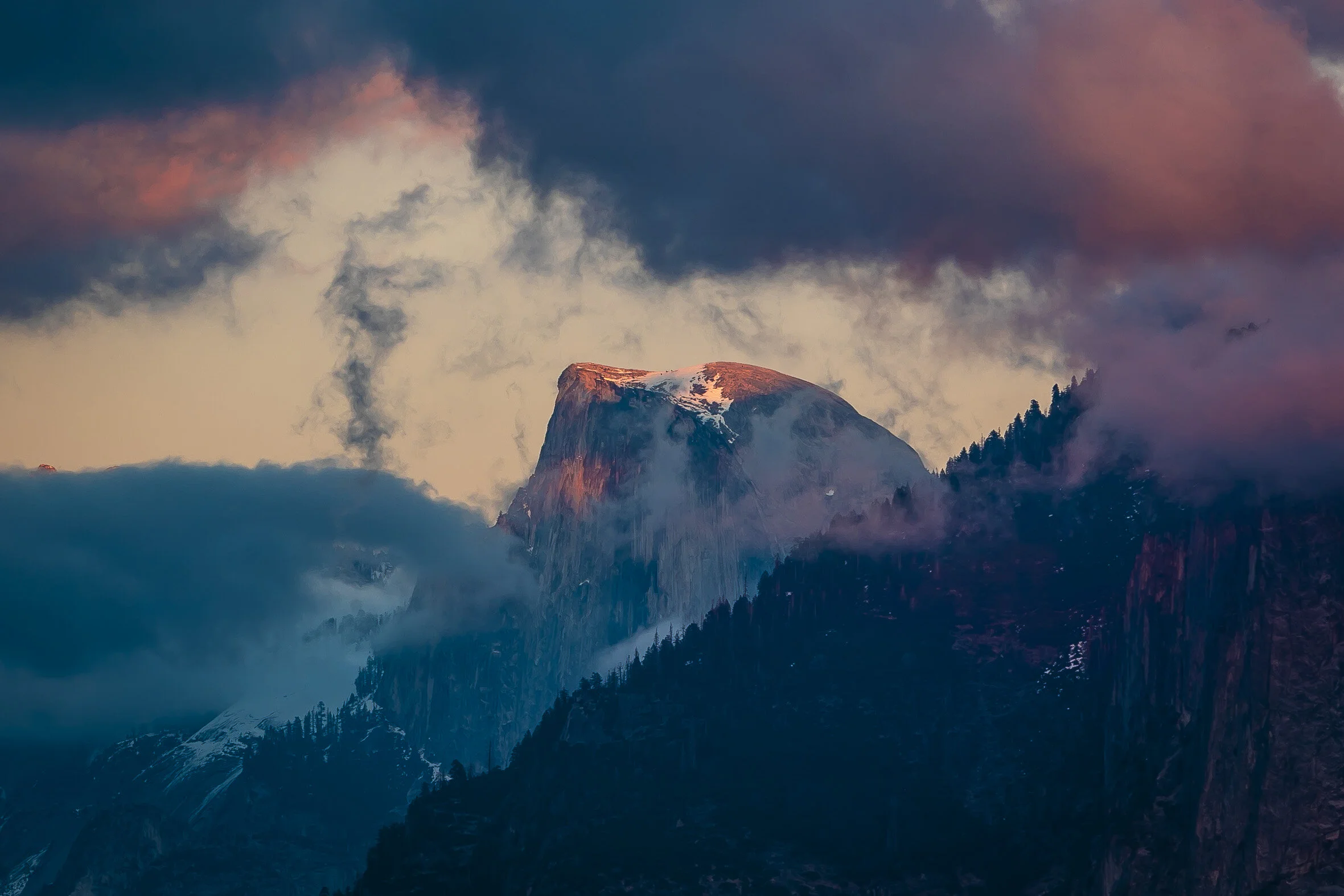 Half Dome Sunset