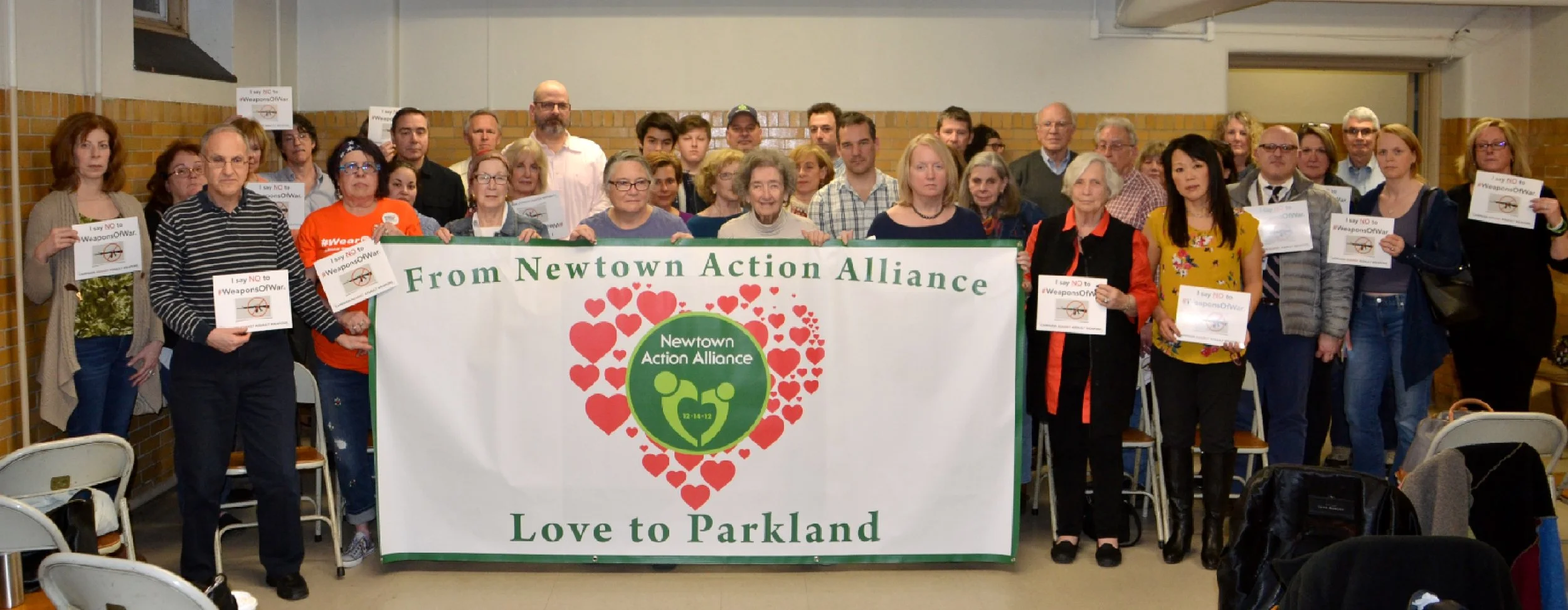On February 21, local residents attended Newtown Action Alliance’s public meeting at Edmond Town Hall to show their support for the Parkland, Fla., community after the Marjory Stoneman Douglas High School shooting on February 14. (Bee Photo, Silber)