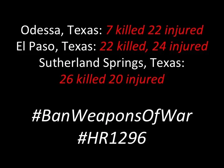 Newtown Action Alliance Statement on the Deadly Mass Shooting Incident in Odessa, Texas