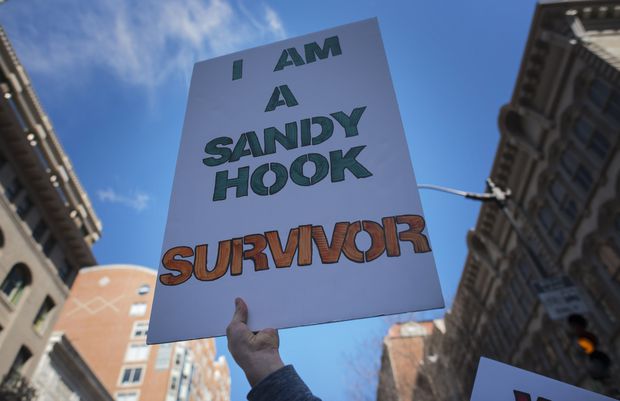 Throughout the day on March 24, members of the Newtown, Conn., delegation spoke with fervent admiration of the students from Parkland, Fla., whose action spurred the national day of protest. FRED LUM/THE GLOBE AND MAIL
