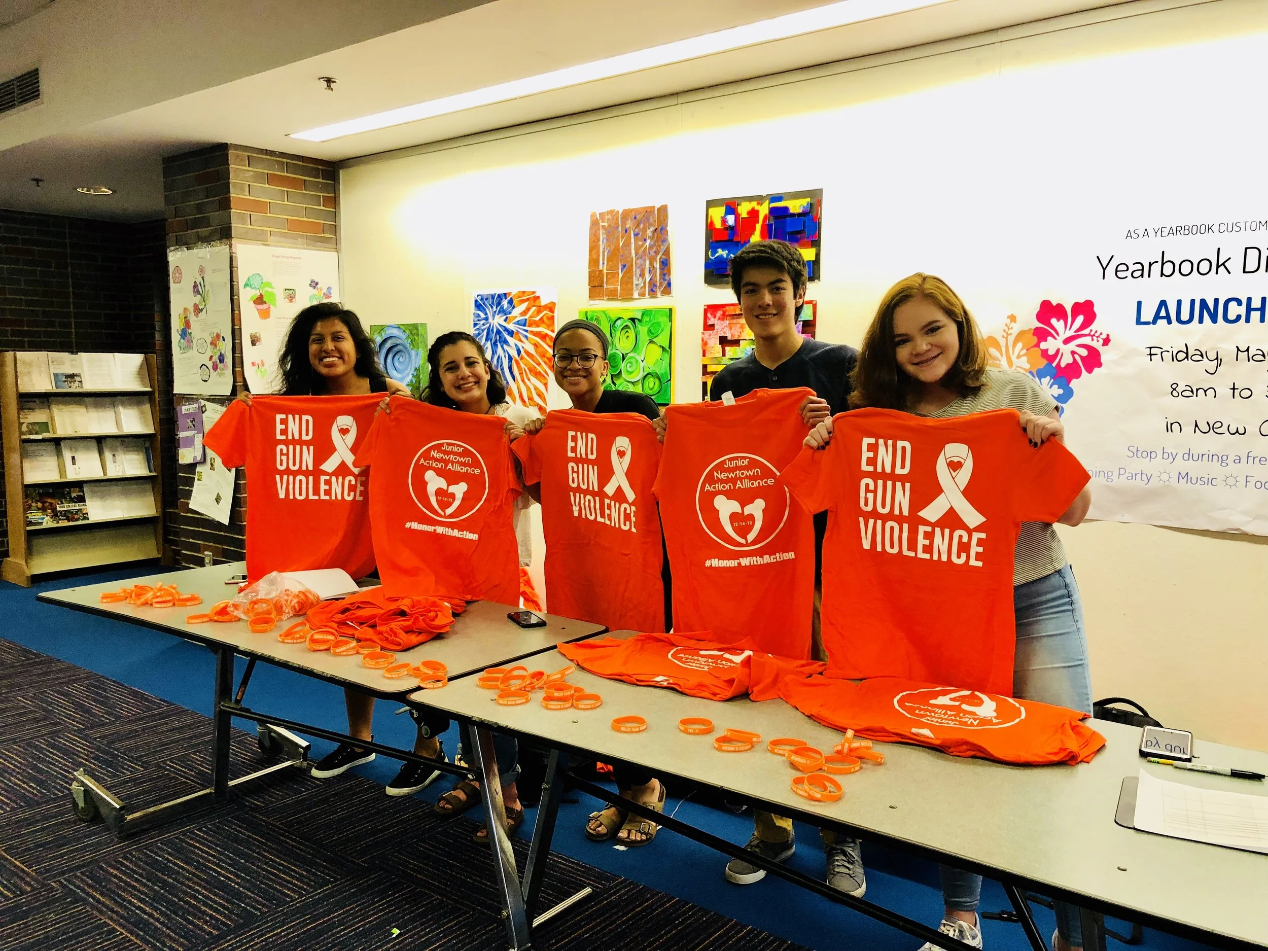 2018 #WearOrange National Gun Violence Awareness Day at Newtown High School