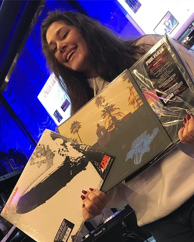 Made a quick stop at a record store for my #level8final and saw a lot of authentic records. These three happened to catch my eye though. I love all three of the artists and the songs on the albums. The vinyl art for hotel was absolutely my favorite t