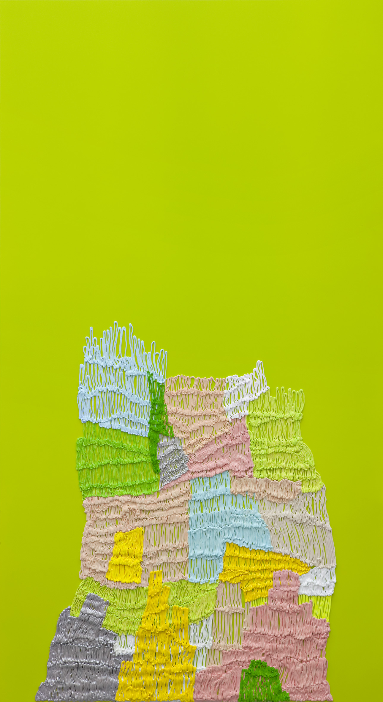   Handmade # 6.  2011.&nbsp; &nbsp; &nbsp;Acrylic on alucore. 220 x 120 x 3,5 cm. 