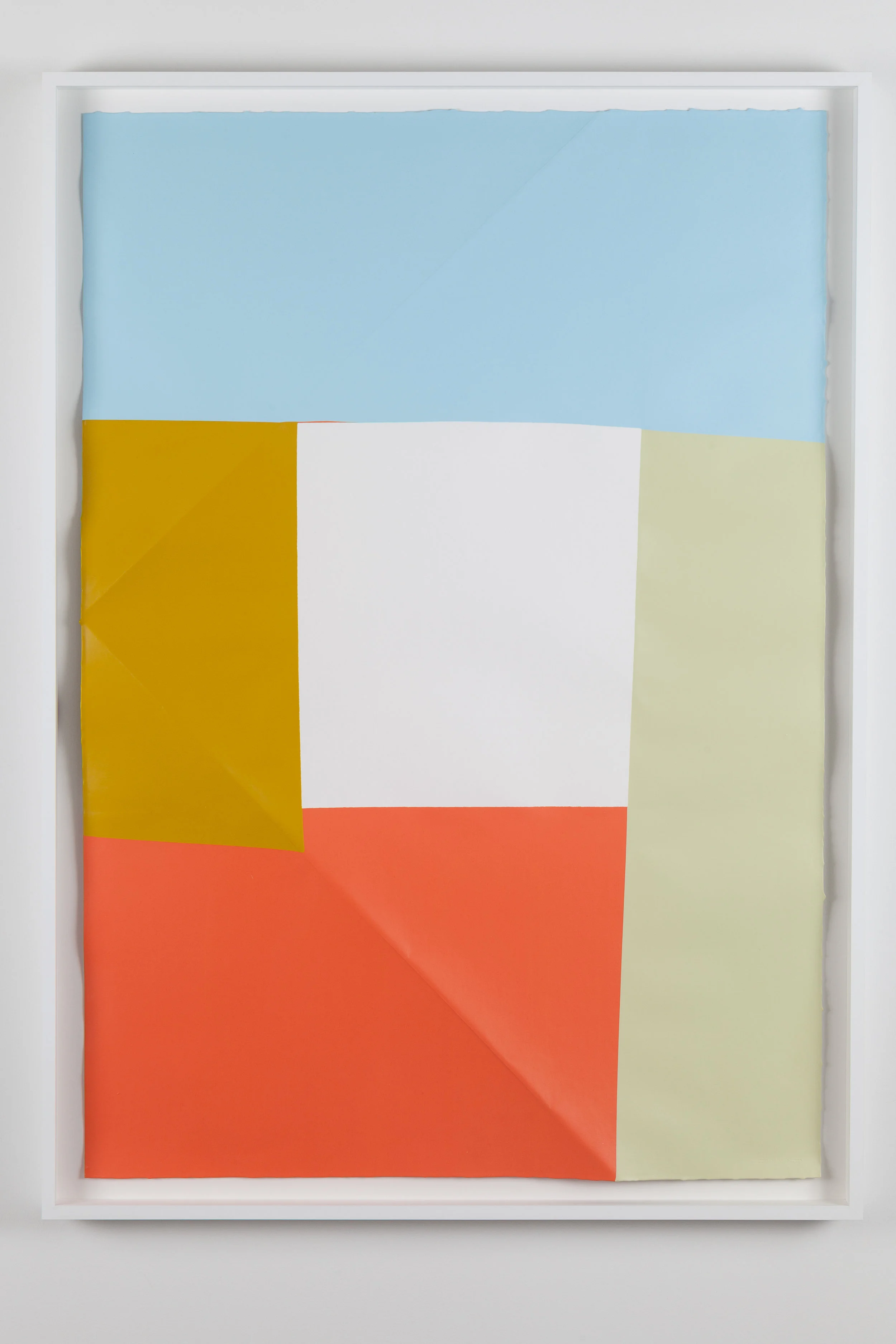 Dip / 8. 2017. Acrylic on paper. 107 x 77 x 5,5 cm. Artist´s frame with UV/AR glass.