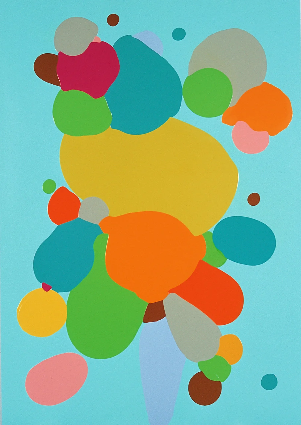 Pingo # 2 . 2001. Lacquer on aluminium. 200 x 140cm.